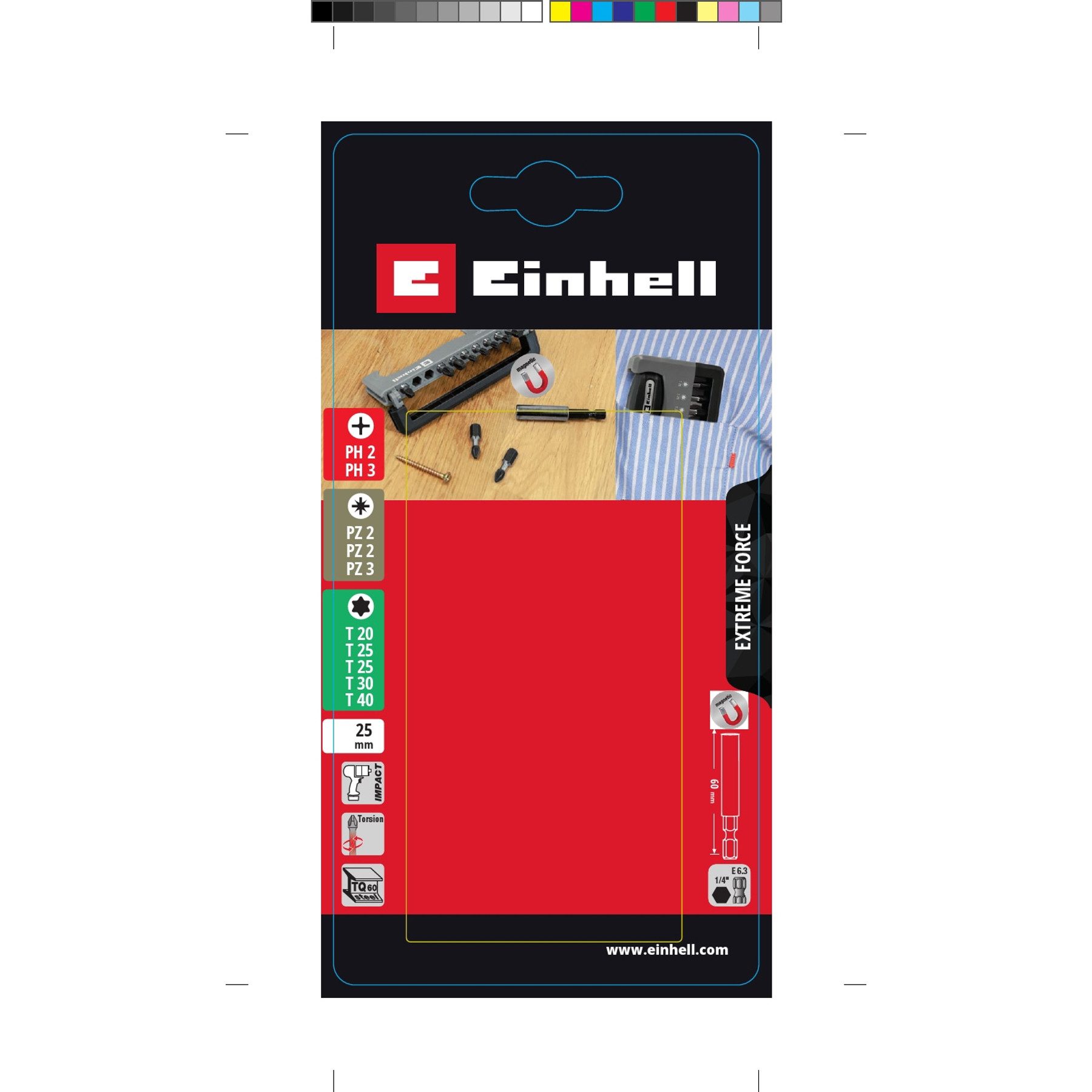 Einhell Bit-Schraubendreher EINHELL Bitbox Handy Impact, 49155025, 12-teilig