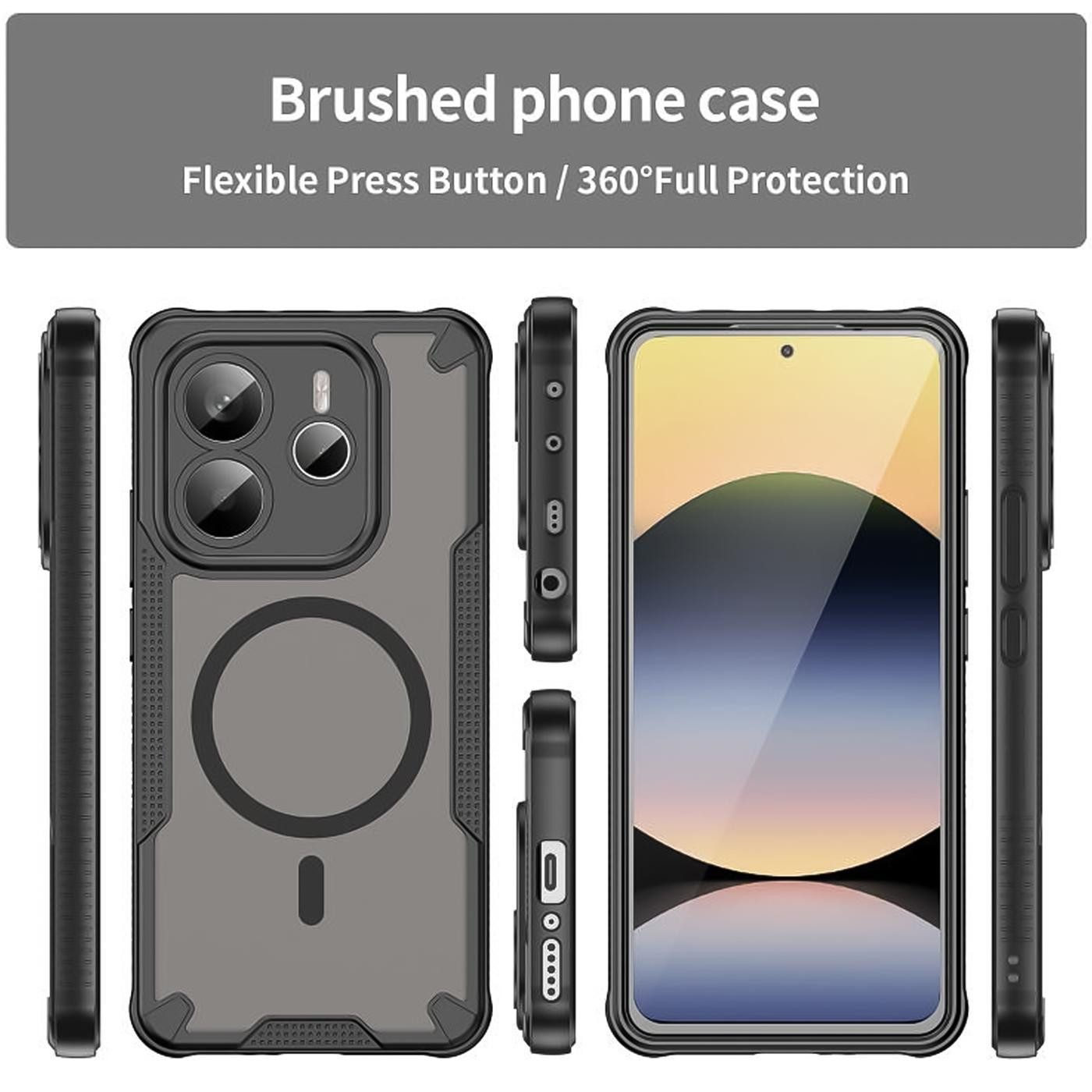 CoolGadget Handyhülle Defender Series Handy Hülle für Xiaomi Redmi Note 14 5G 6,67 Zoll, Magsafe TPU Schlicht Robust Schutzhülle für Redmi Note 14 5G Hülle
