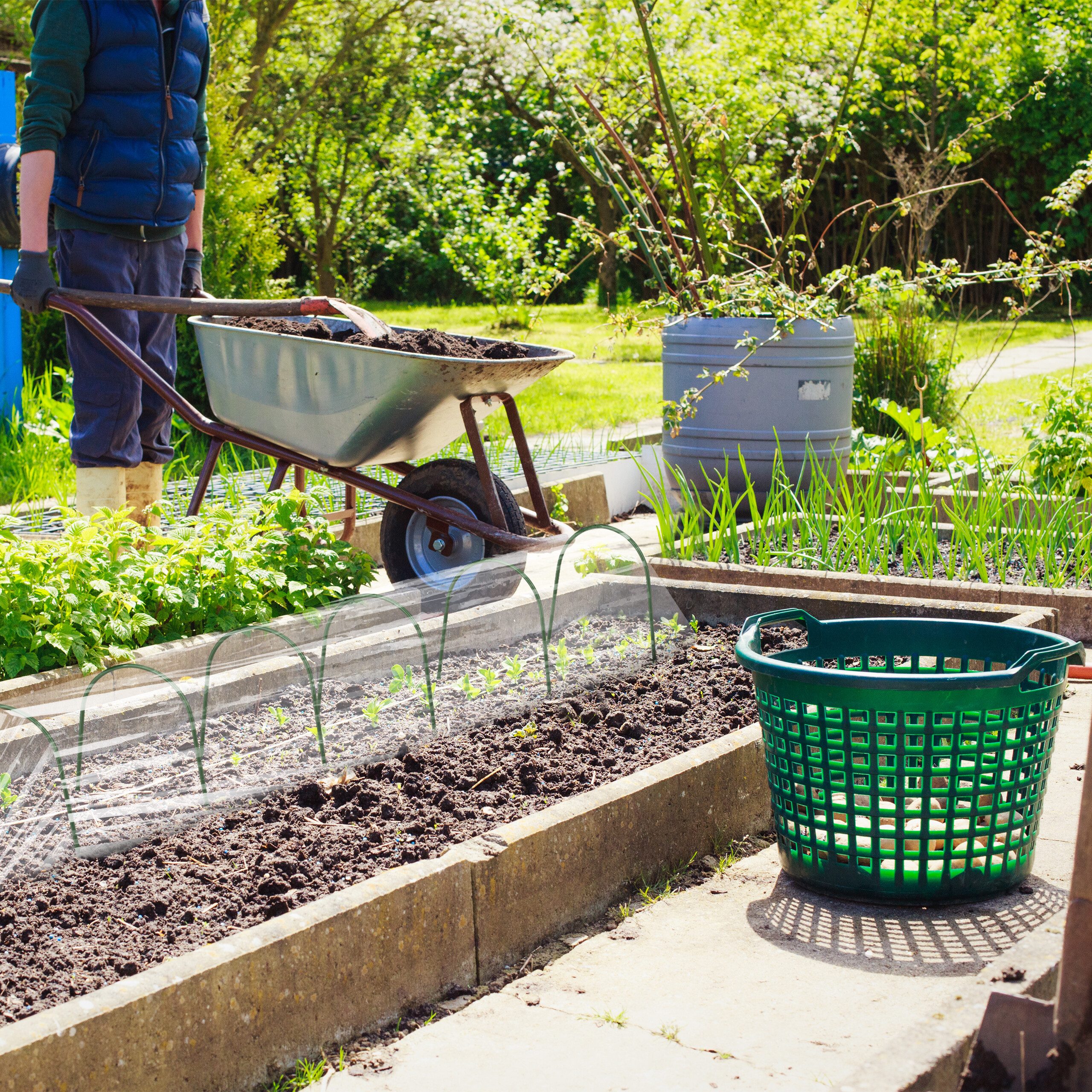 relaxdays Pflanztunnel Tunnelbogen im 10er Set, Set, 10er Set