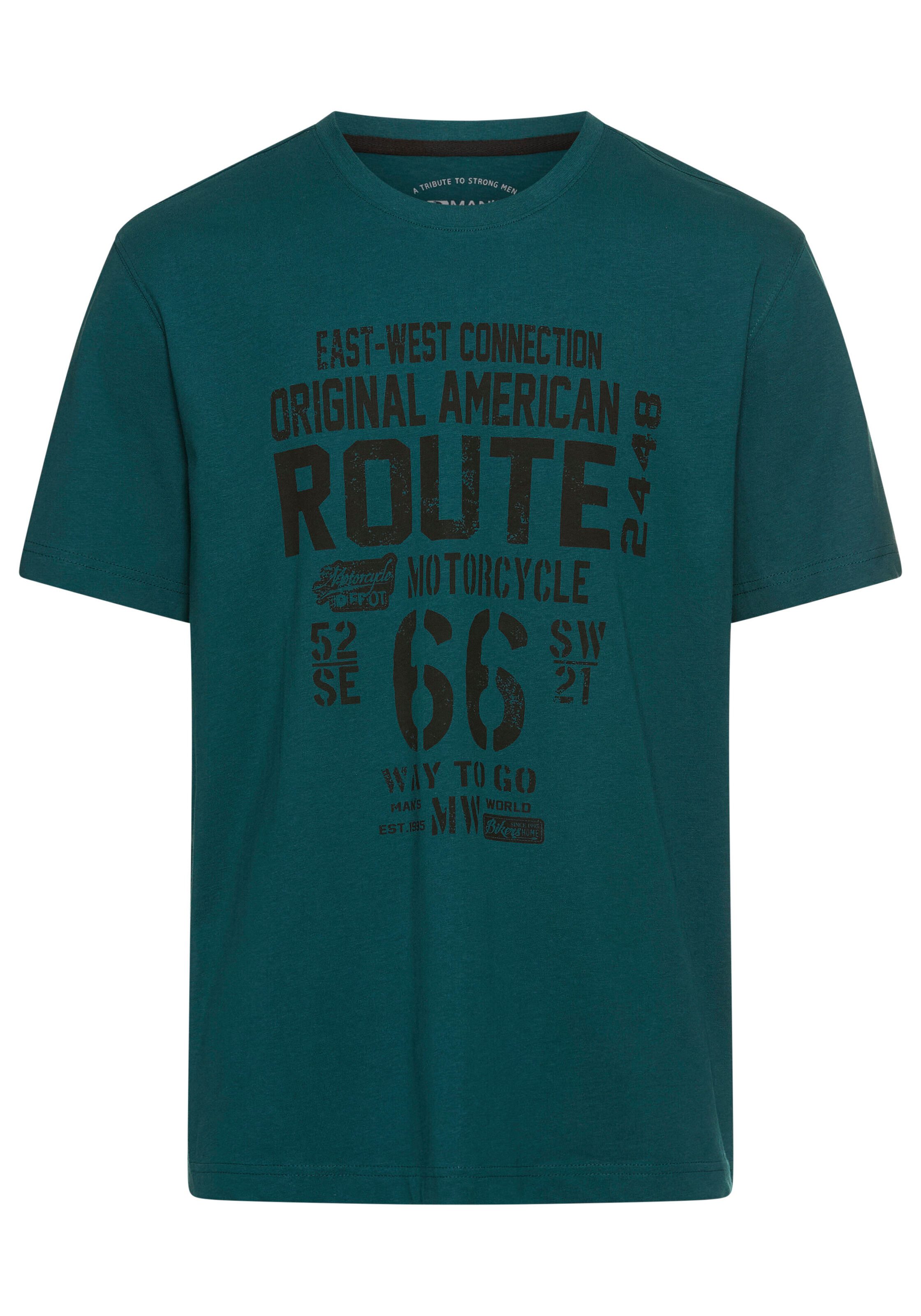 Man's World Rundhalsshirt kurzärmelig, lässige Passform, günstig online kaufen