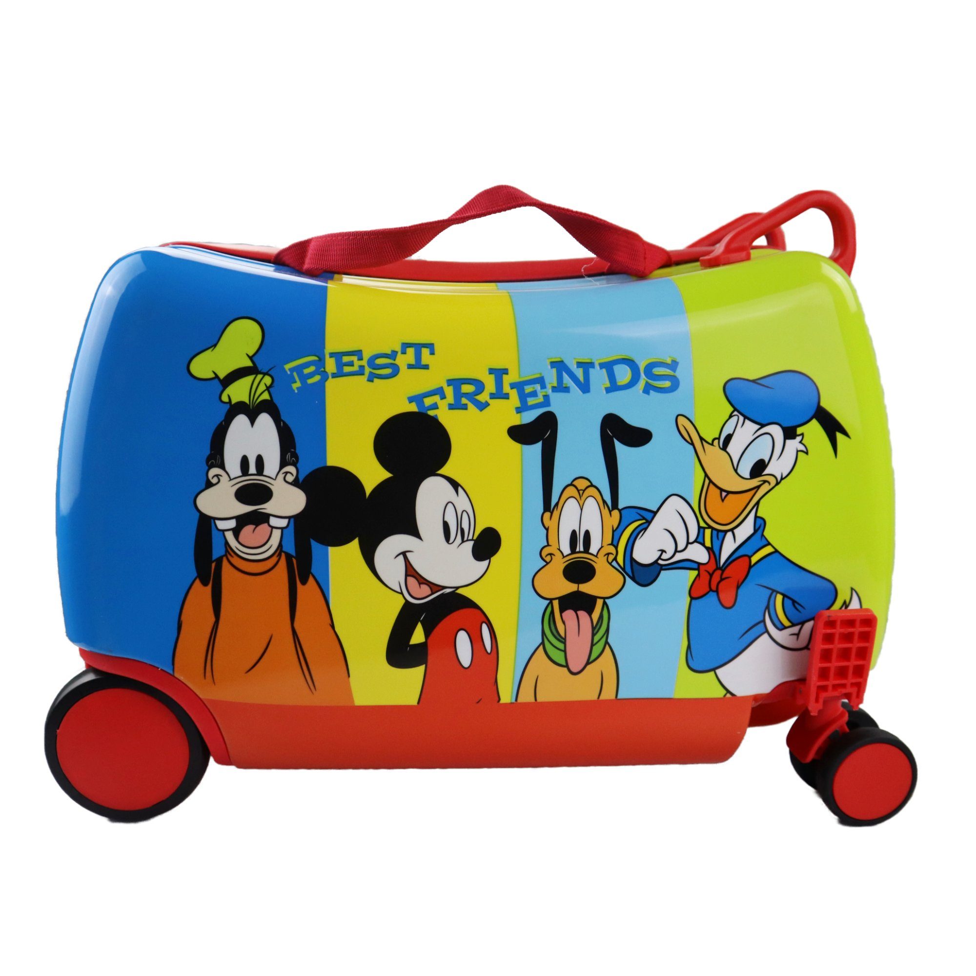 Disney Mickey Mouse Kinderkoffer Mickye Maus und Freunde Jungen Kinder Reisekoffer, 4 Rollen, 360 Grad Rollen
