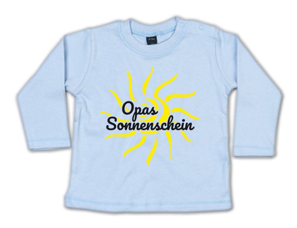 G-graphics Longsleeve Opas Sonnenschein Baby Sweater, Baby Longsleeve T, mit Spruch / Sprüche, mit Print / Aufdruck, Geschenk zu jedem Anlass