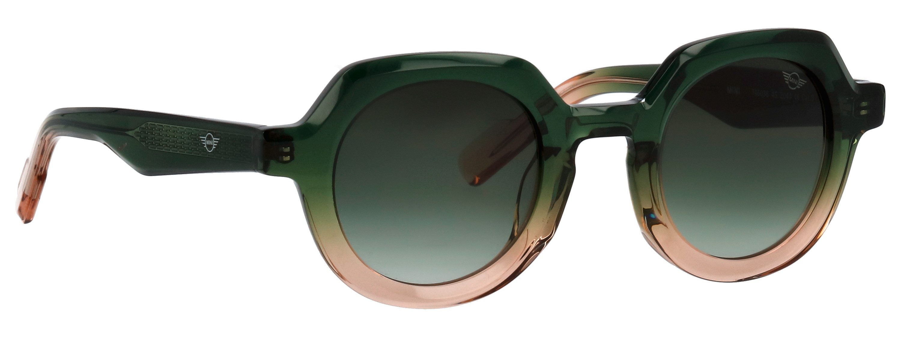 MINI EYEWEAR Sonnenbrille Modell 746036 Form Hexagon, Logoschriftzug auf Bügel, Kunststofffassung