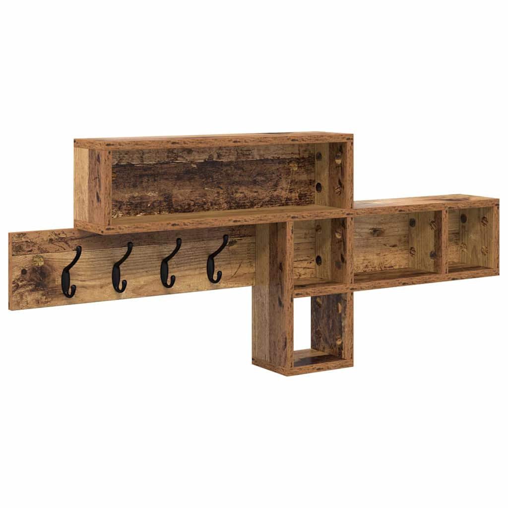 vidaXL Regal Wandmontierter Kleiderständer Altholz 100 günstig online kaufen