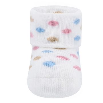 Ewers Socken Newborn Socken Kätzchen/Punkte/Ringel (6-Paar)