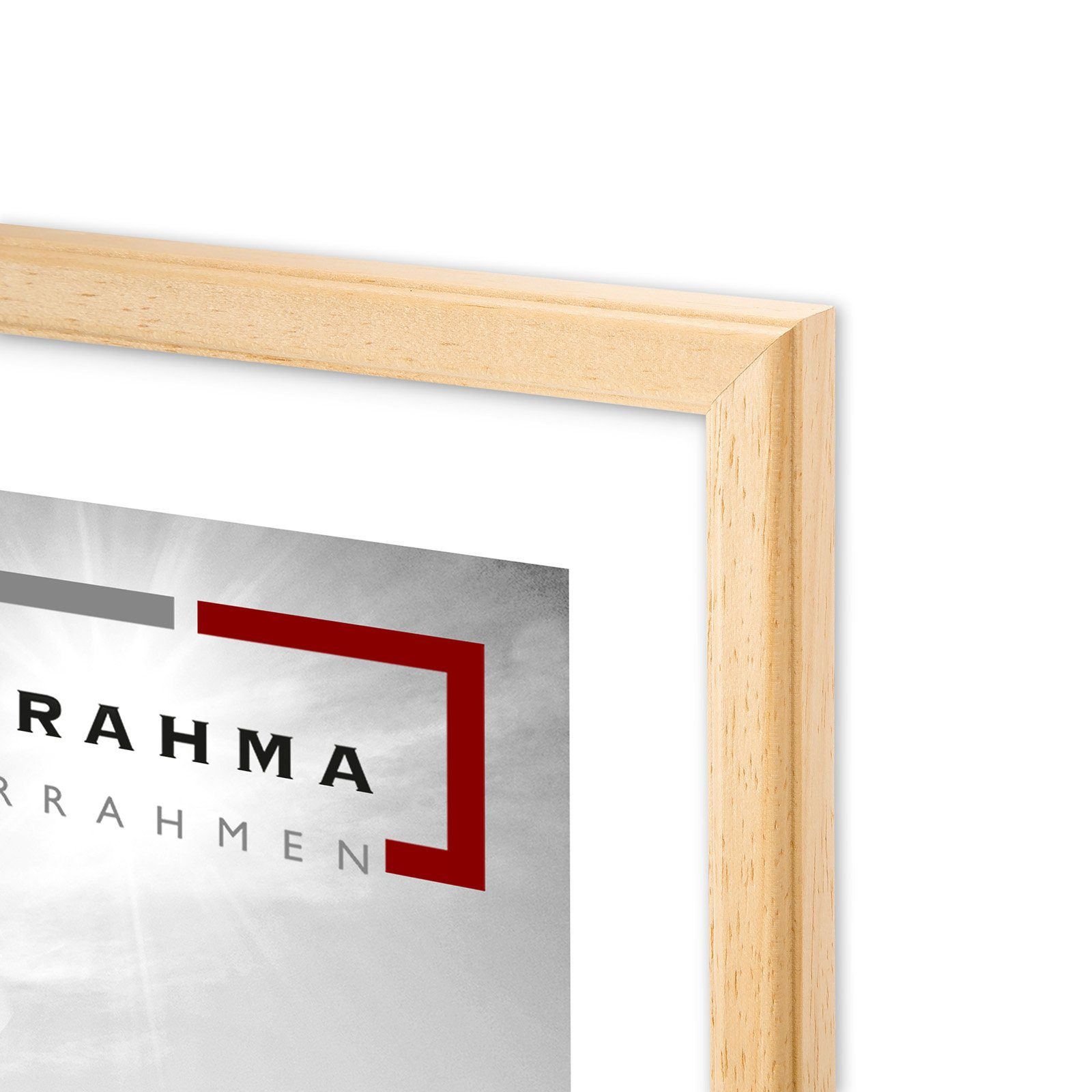 Panorahma Bilderrahmen Holzbilderrahmen Berlin, schmale Leiste, klassisch elegant, 5 Farben, für 1 Bilder (1 Rahmen), sehr schmal