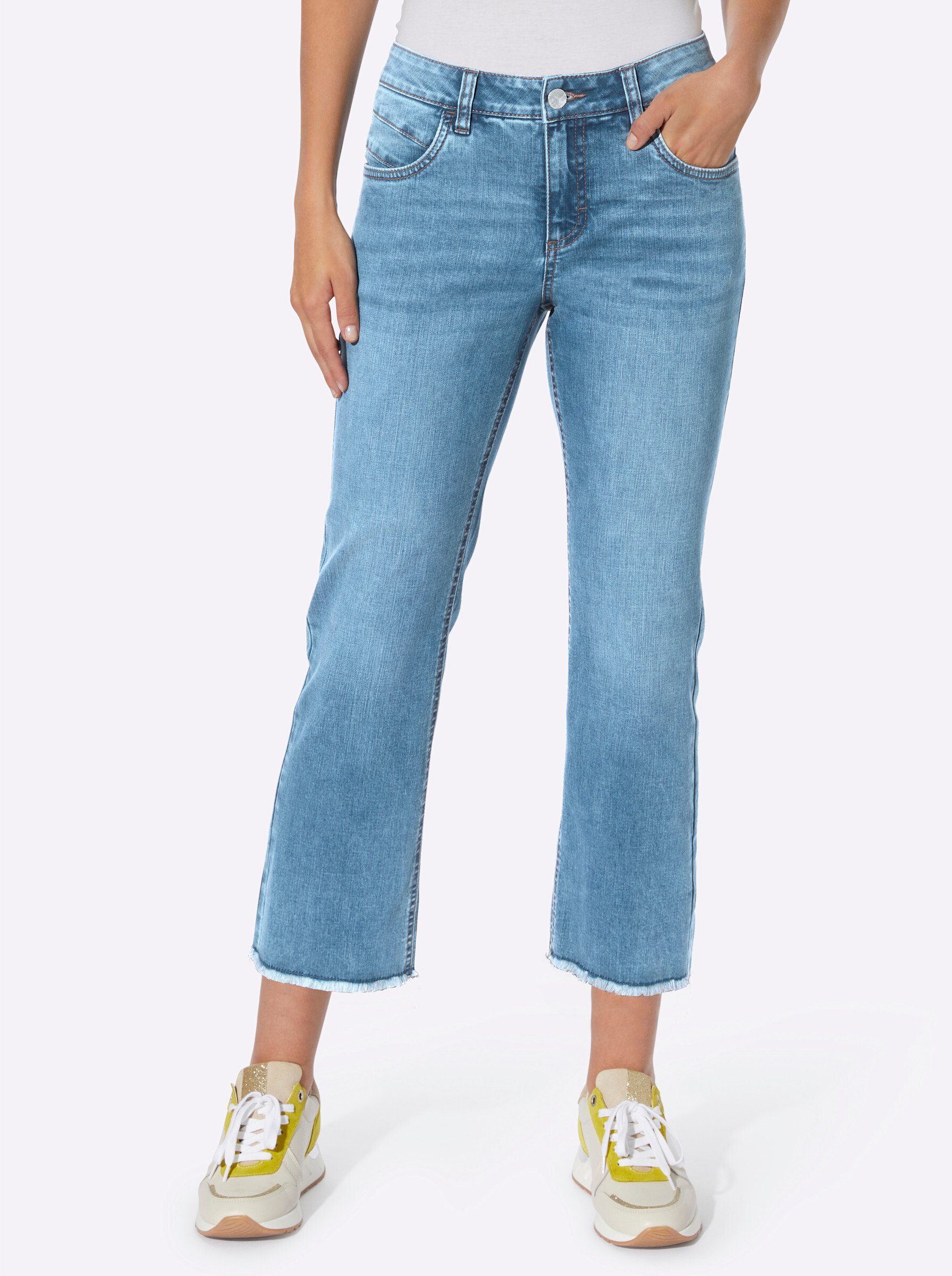 heine Bequeme Jeans blue-stone-washed