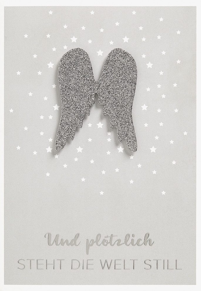 Perleberg Поздравительные открытки Trauer – Beileid – Kondolenz - Beileidskarte im Format 11,5x17cm