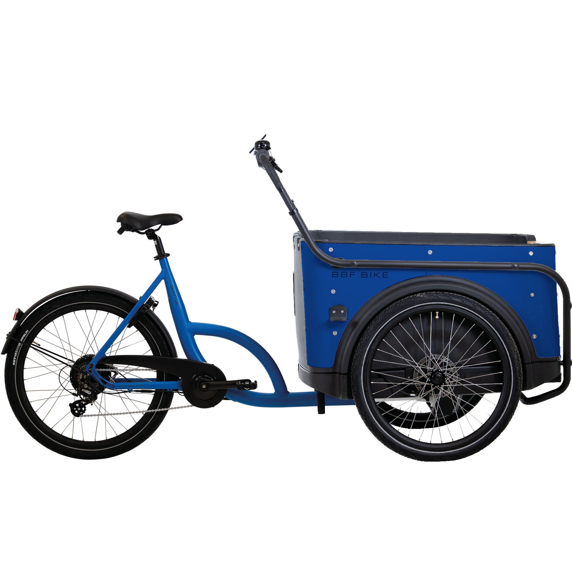 BBF Bikes E-Bike Lastenrad aCargorider 3.1 Royal, 7 Gang Shimano Tourney TX Schaltwerk, Kettenschaltung, Heckmotor, 504 Wh, Lastenrad 26/24 Zoll Elektro Lastenfahrrad bis 132 kg Zuladung Cargo