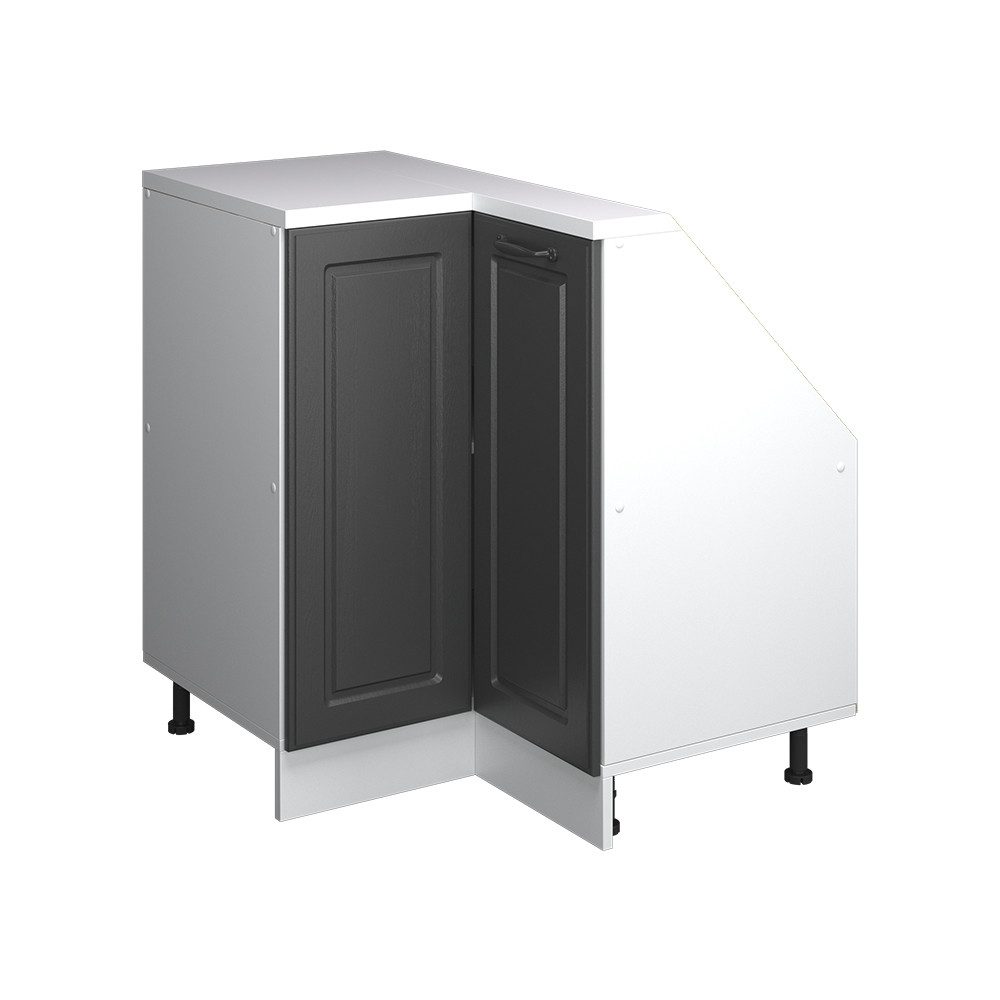 Vicco Kommode Rion, Anthrazit Landhaus/Weiß/Weiß, 75.6 x 81.6 cm mit 1 Tür (1 St)