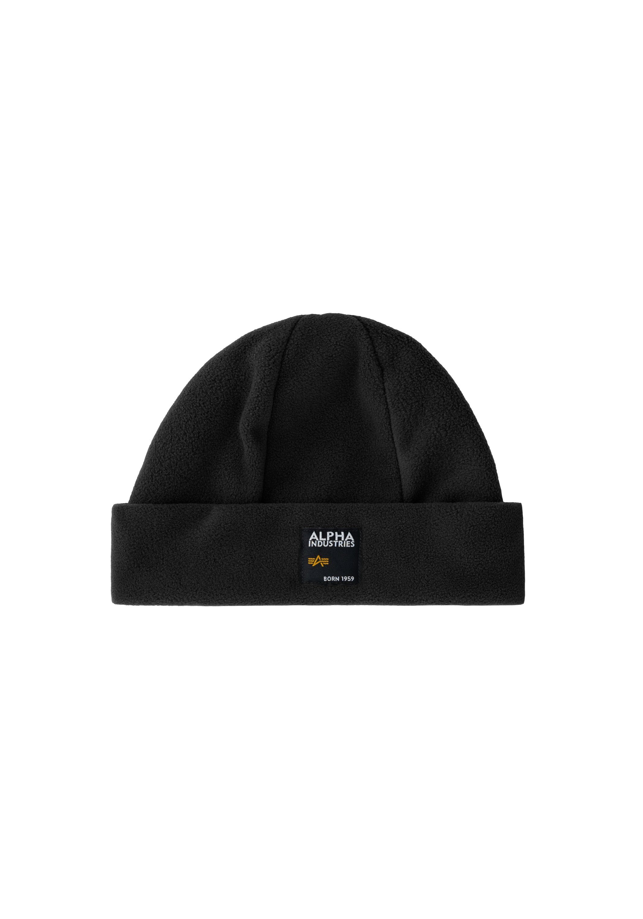 Alpha Industries Strickmütze Label Fleece Beanie