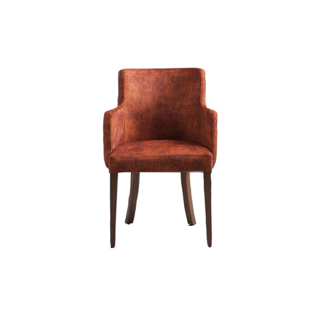 JVmoebel Stuhl, Stuhl mit Wohnzimmer Polster Design Stühle Holz Esszimmer Echtes