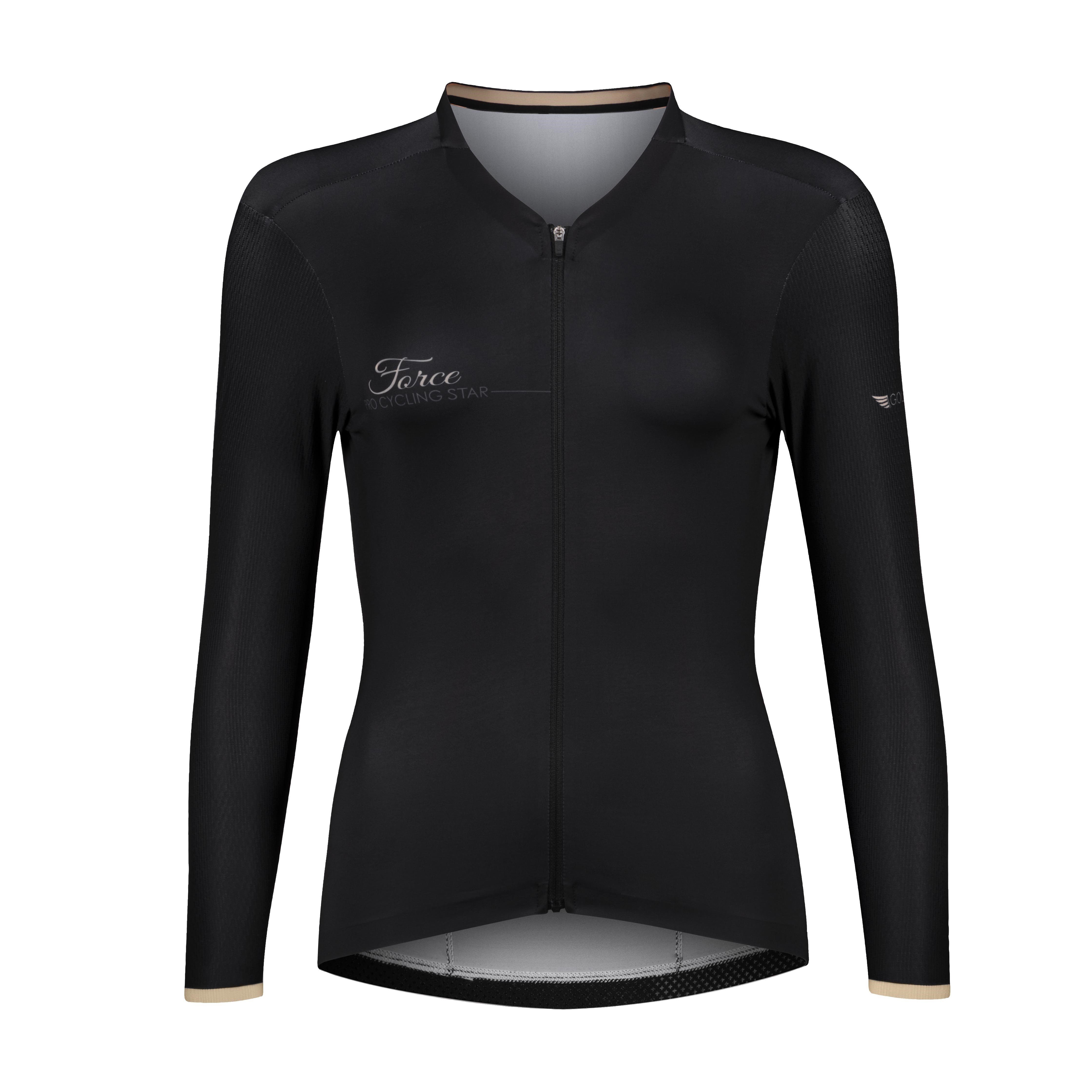FORCE Radtrikot Jersey FORCE GOLD LADY langärmelig %%% günstig online kaufen