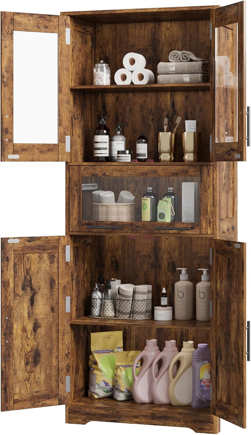 GarveeMore Hochschrank 170cm Badschrank Hochschrank - Badezimmerschrank mit günstig online kaufen