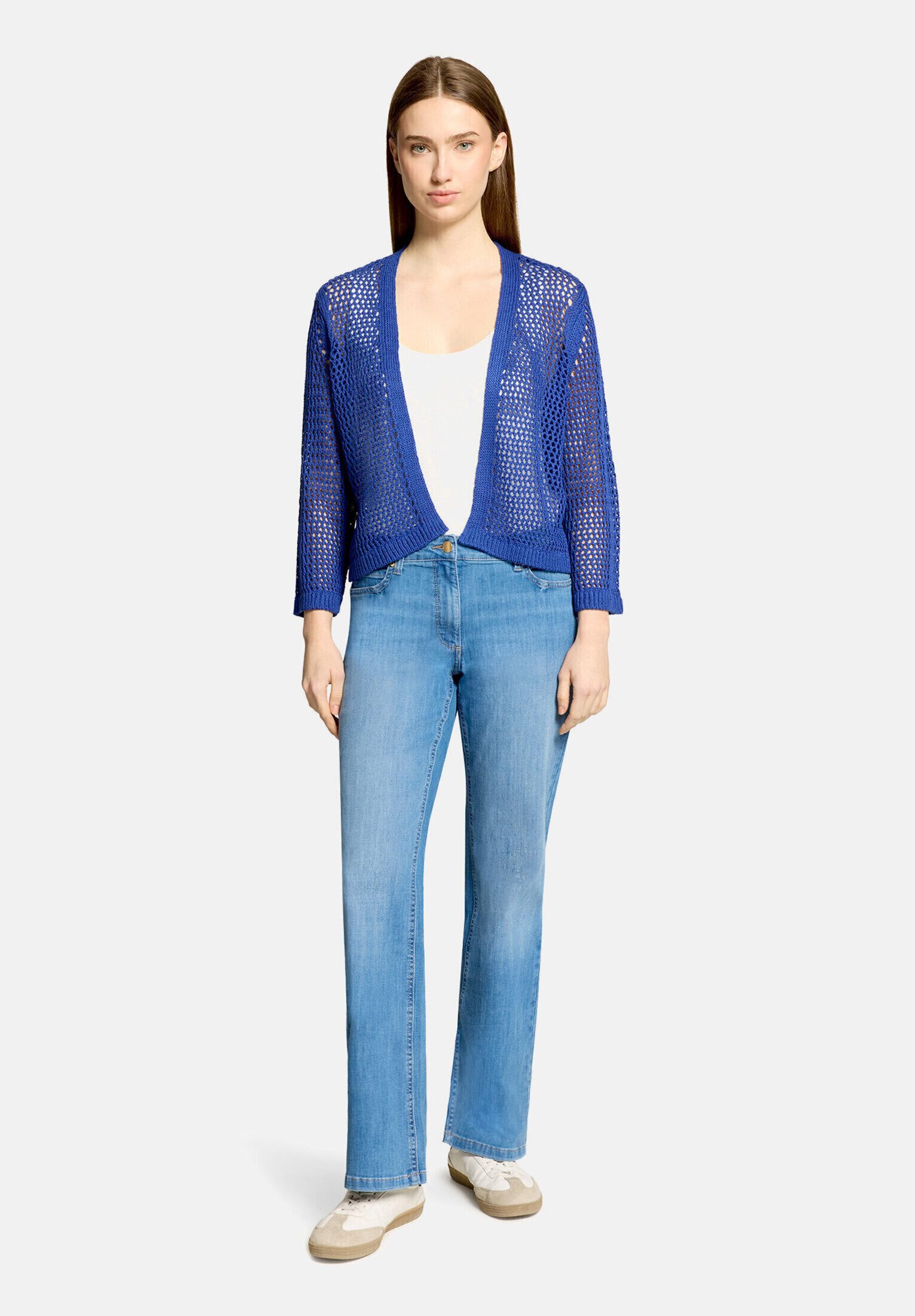 Betty Barclay Strickjacke Damen mit Lochmuster (1-tlg)