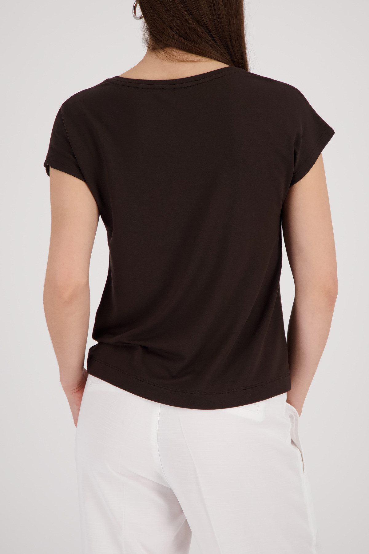Monari T-Shirt Shirt Schmuck Regular fit mit Strasssteinen