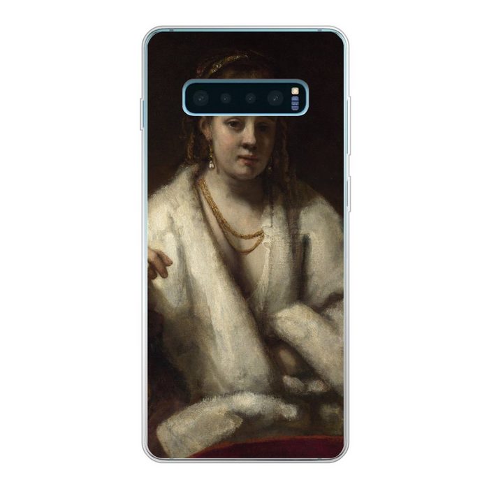 MuchoWow Handyhülle Porträt von Hendrickje Stoffels - Gemälde von Rembrandt van Rijn Phone Case Handyhülle Samsung Galaxy S10 Lite Silikon Schutzhülle