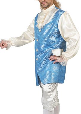 Funny Fashion Kostüm Barock Kostüm Johannes mit Weste für Herren - Baron Prinz Anzug mit Kniebundhose für Theater, Orchester und Karneval