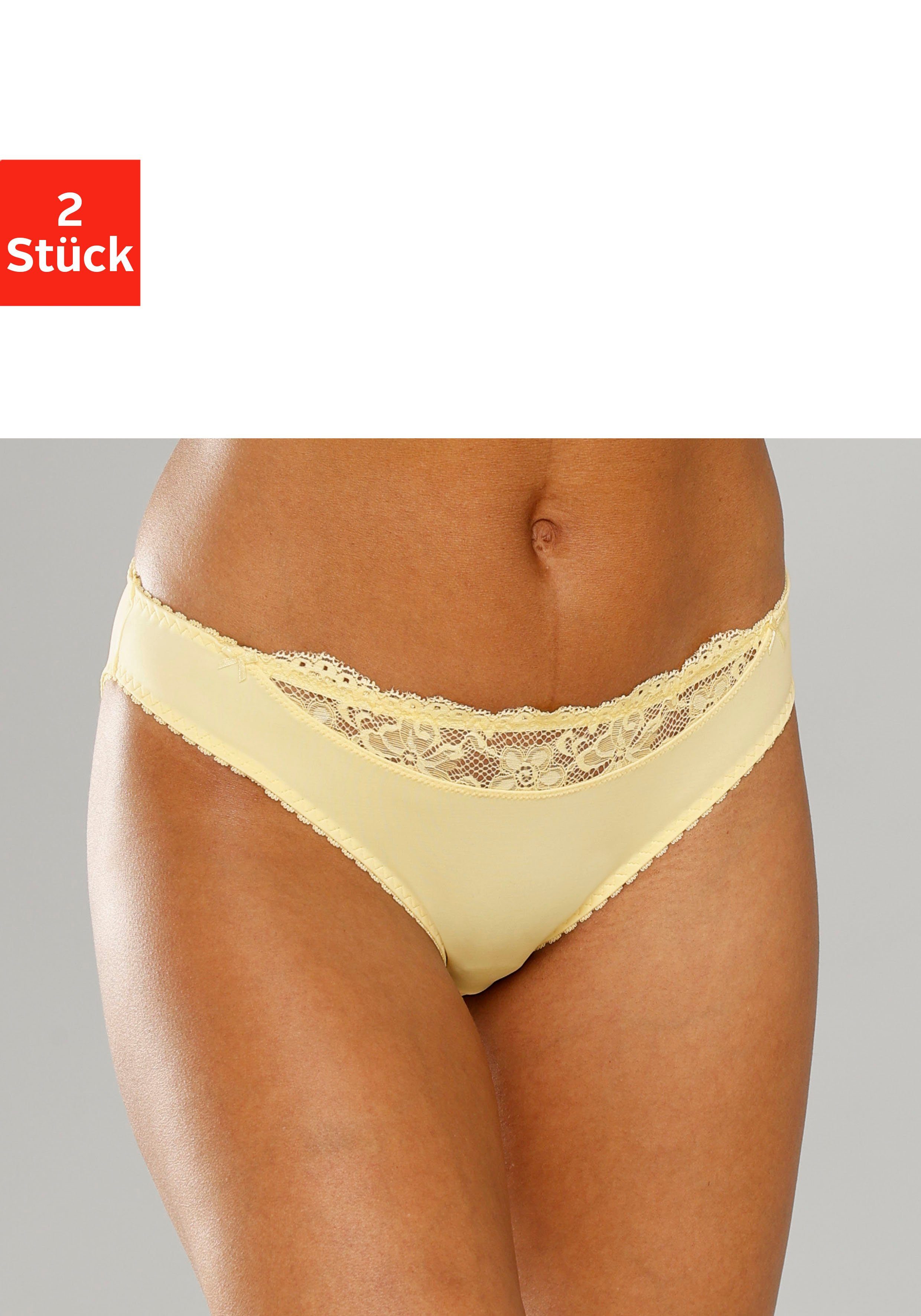 Nuance Slip (2-St) mit Spitzeneinsatz vorne günstig online kaufen