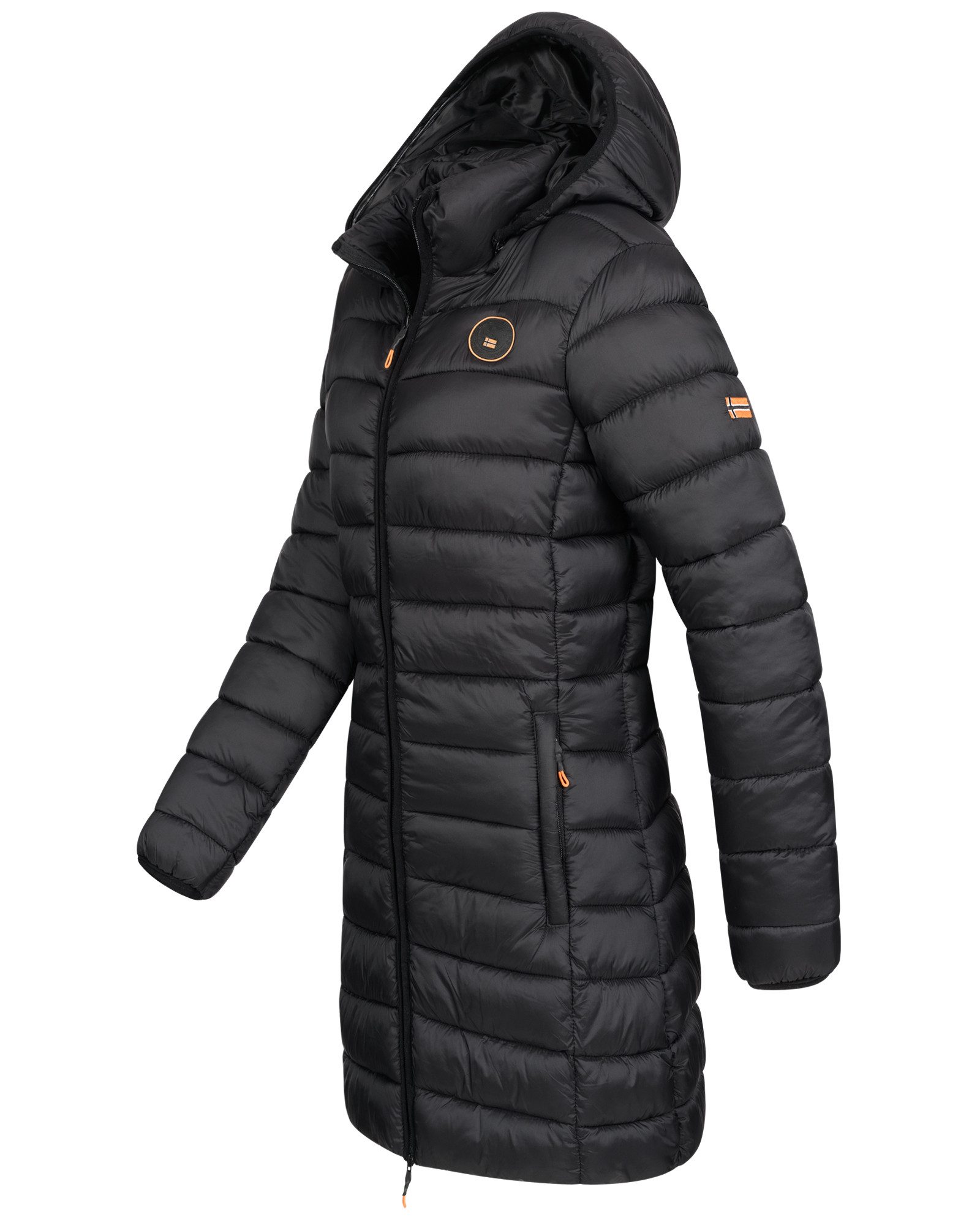 Geographical Norway Steppmantel Winterjacke Damen Steppjacke Parka Lange Steppmantel Wintermantel