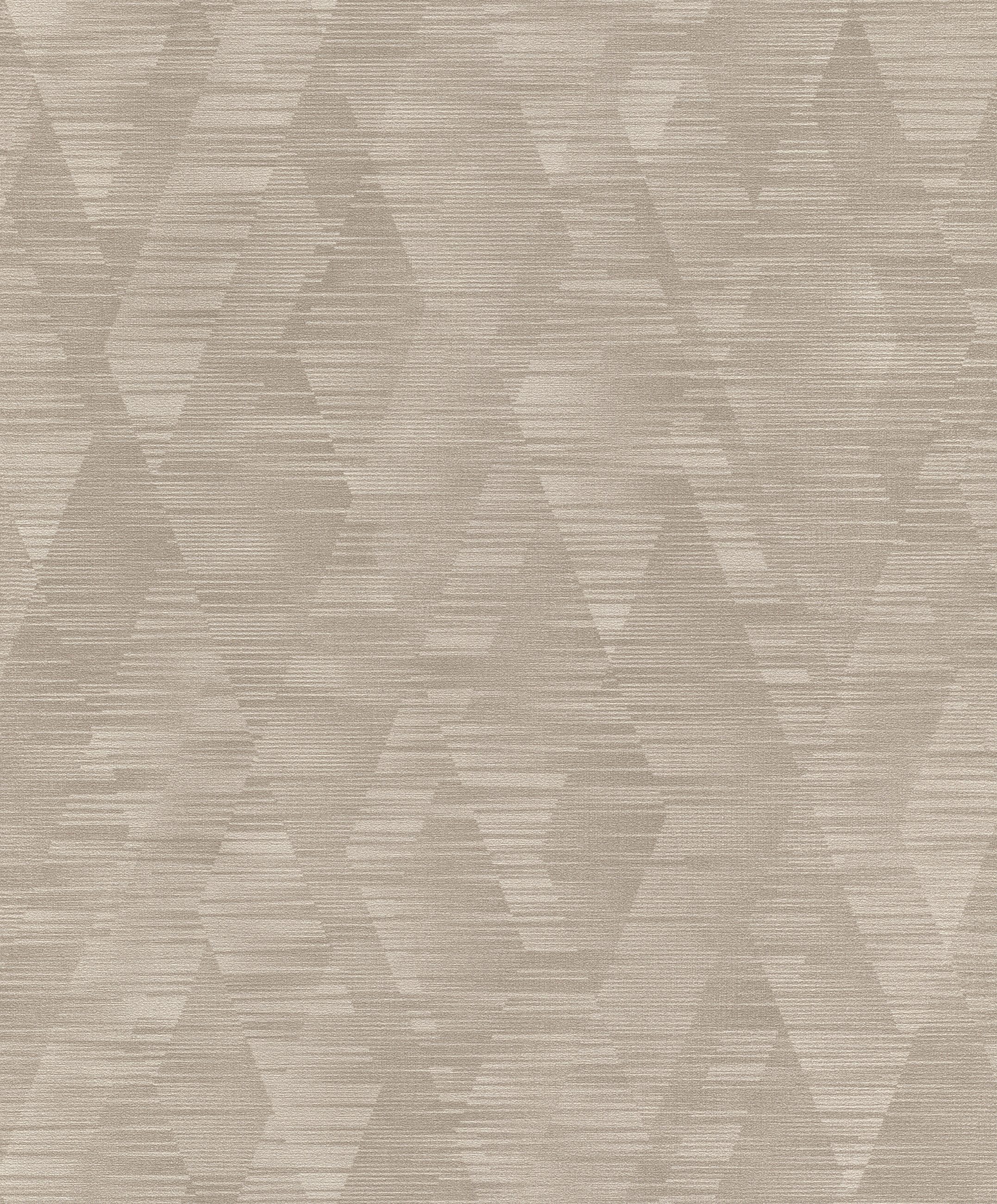 Rasch Vliestapete Einfarbig mit geometrischem Muster - Liverna 417234, strukturiert, einfarbig, uni, modern, unifarben, Ton-in-Ton, geometrisch, (1 St), Strukturmuster, Rauten, Rhomben