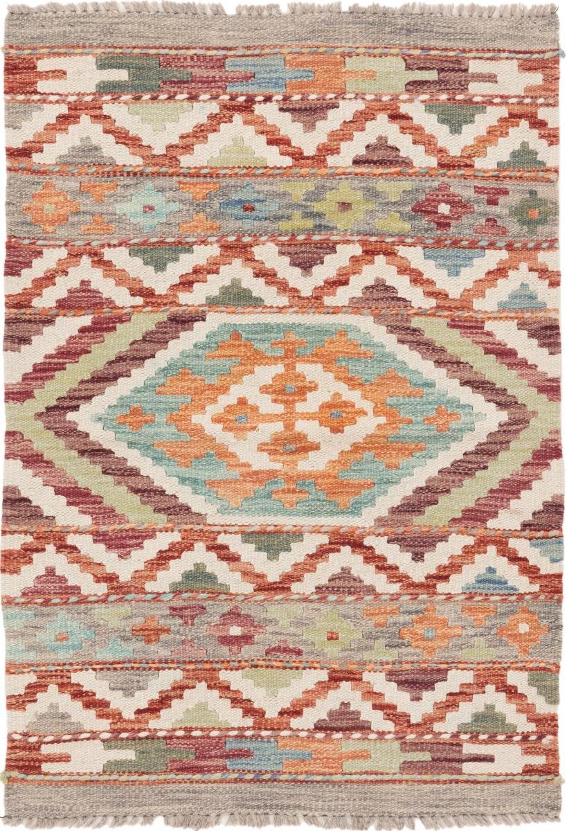 Orientteppich Kelim Afghan 65x93 Handgewebter Orientteppich, Nain Trading, rechteckig, Höhe: 3 mm