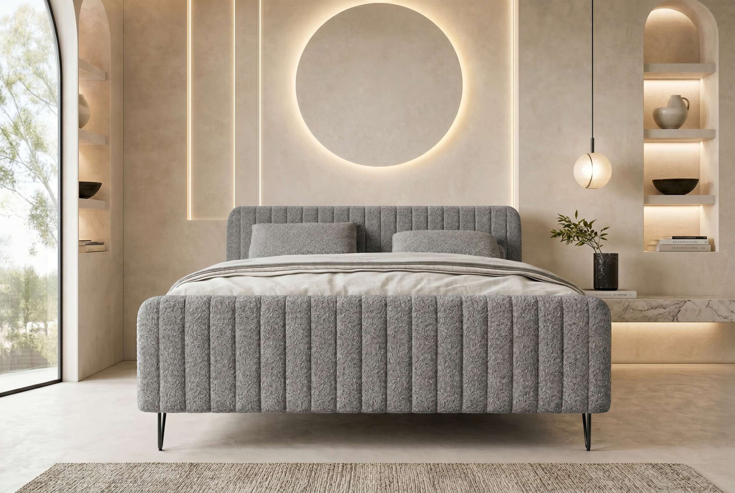Sofa Dreams Boxspringbett Boxspringbett Aurelio (Schlafzimmerbett, Bett), 140/160/180x200 cm, Bonell-Box, TFK-Matratze, Topper, ohne Kissen