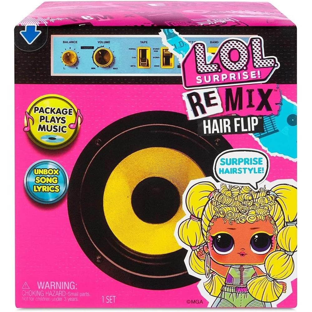 A zufällig Set Remix Hair 1 Tots, Serie Innovation - Stück L.O.L. Überraschung Flip SURPRISE! Anziehpuppe
