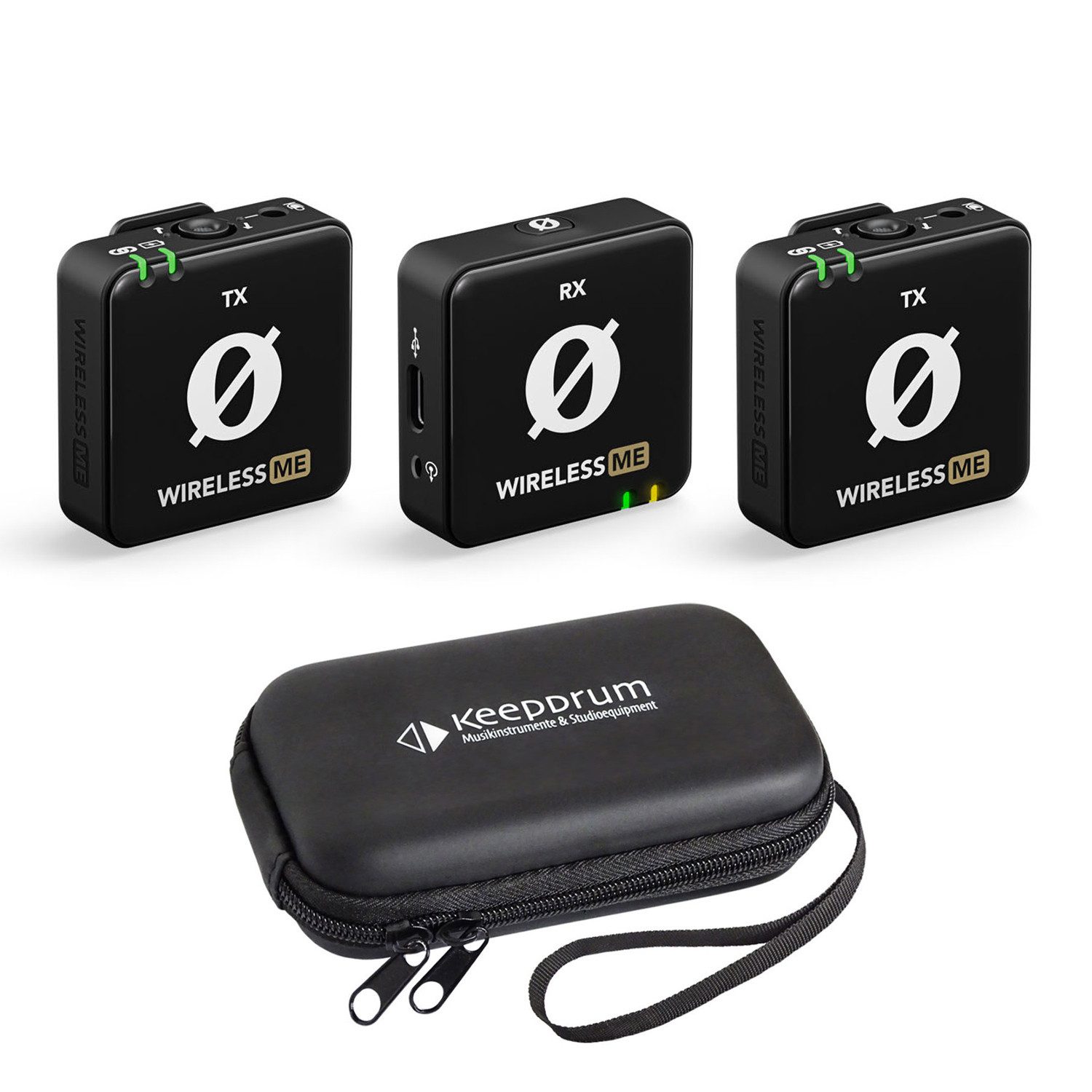Rode Wireless ME Dual Mikrofon-System mit Softcase Digitales Aufnahmegerät