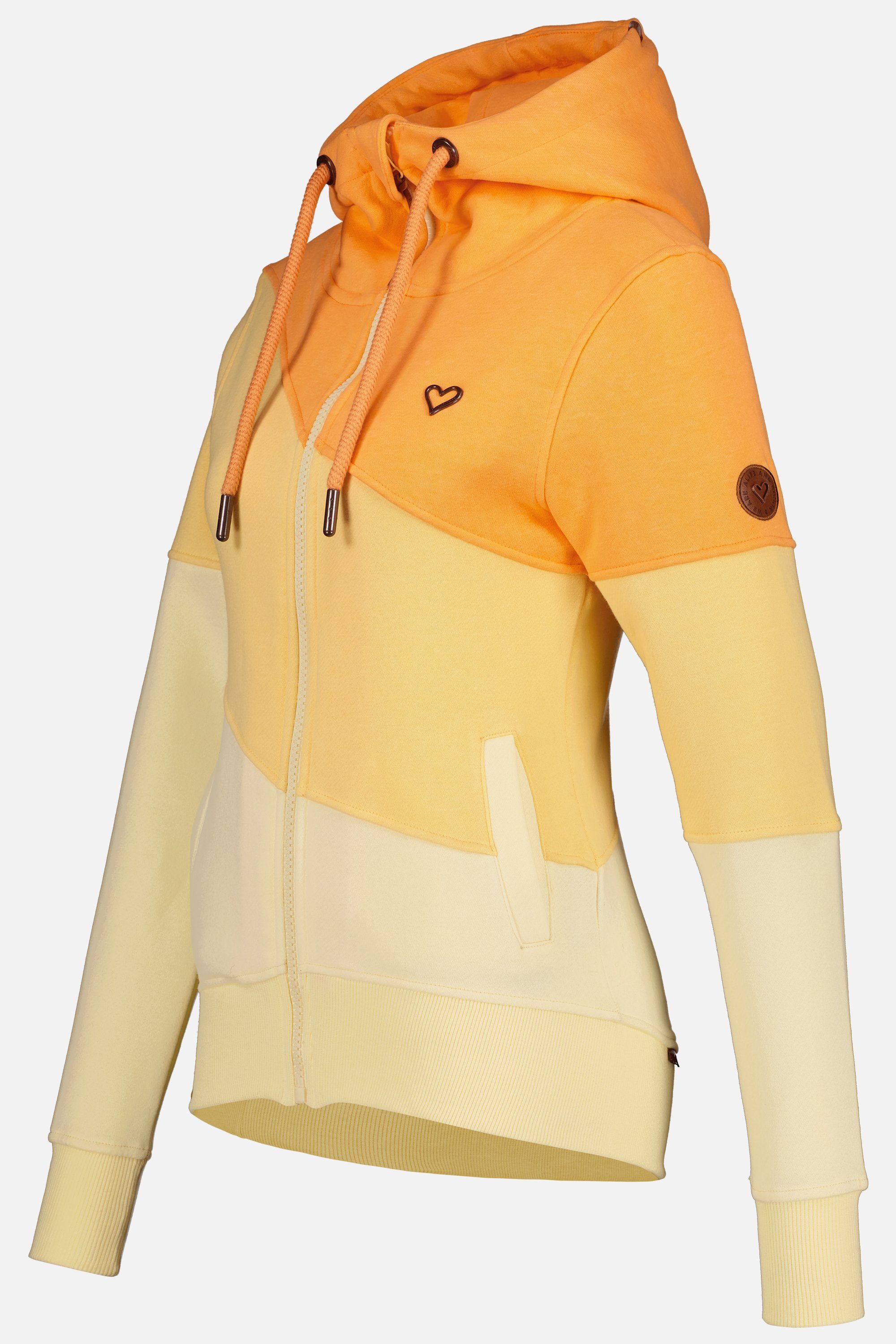 Damen butter A Kickin Sweatjacket Alife Hooded melange Kapuzensweatjacke & SteffiAK