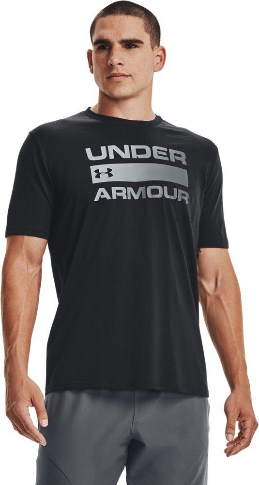 T-Shirt Kurzarm-Oberteil Team Issue UA Armour® Under Wordmark White 100