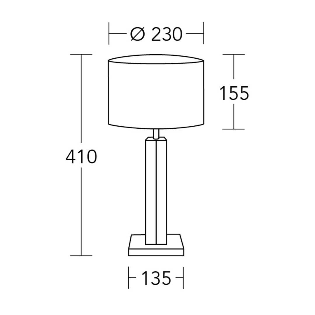 HerzBlut LED Tischleuchte Dana - Altholz oder Fichte unique, E27