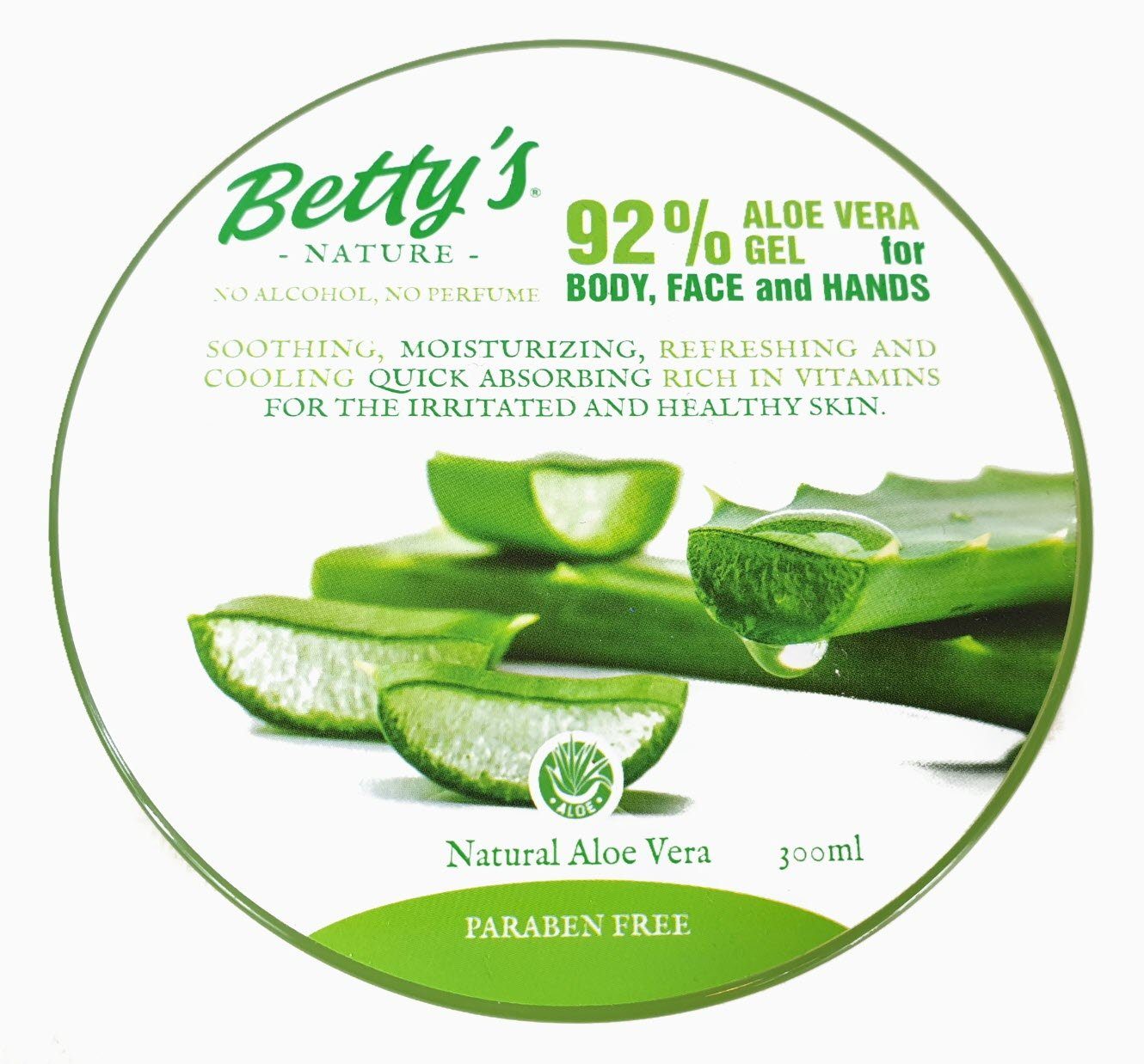 betty Gesichtsreinigungsgel 2 Dosen Bettys Aloe Gel 2-tlg. 92%, Vera
