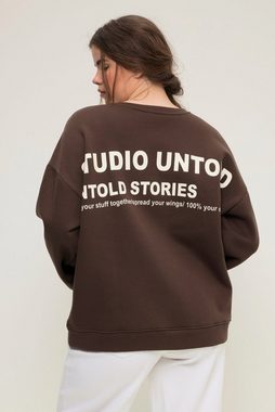 Studio Untold Sweatshirt Sweatshirt oversized großer Rückenprint Rundhals