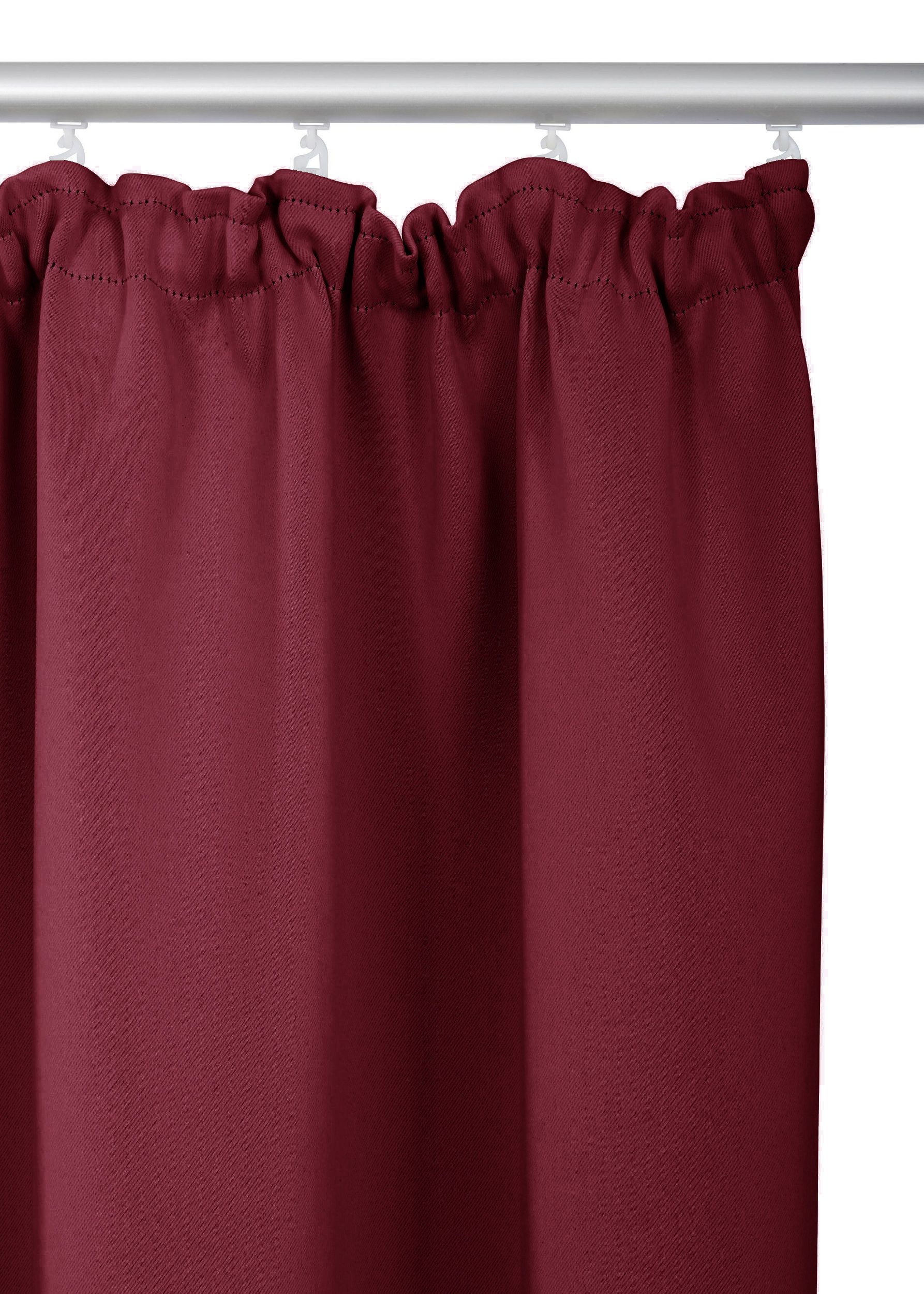 OTTO home Vorhang SOLA (1 St), Kräuselband, verdunkelnd, Polyester, Breite:130 cm, 1 Schal, einfarbig, Verdunkelung