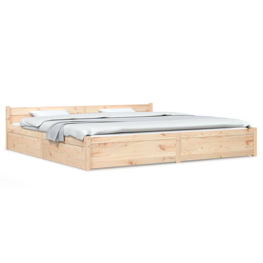 vidaXL Bett Bett mit Schubladen 200x200 cm