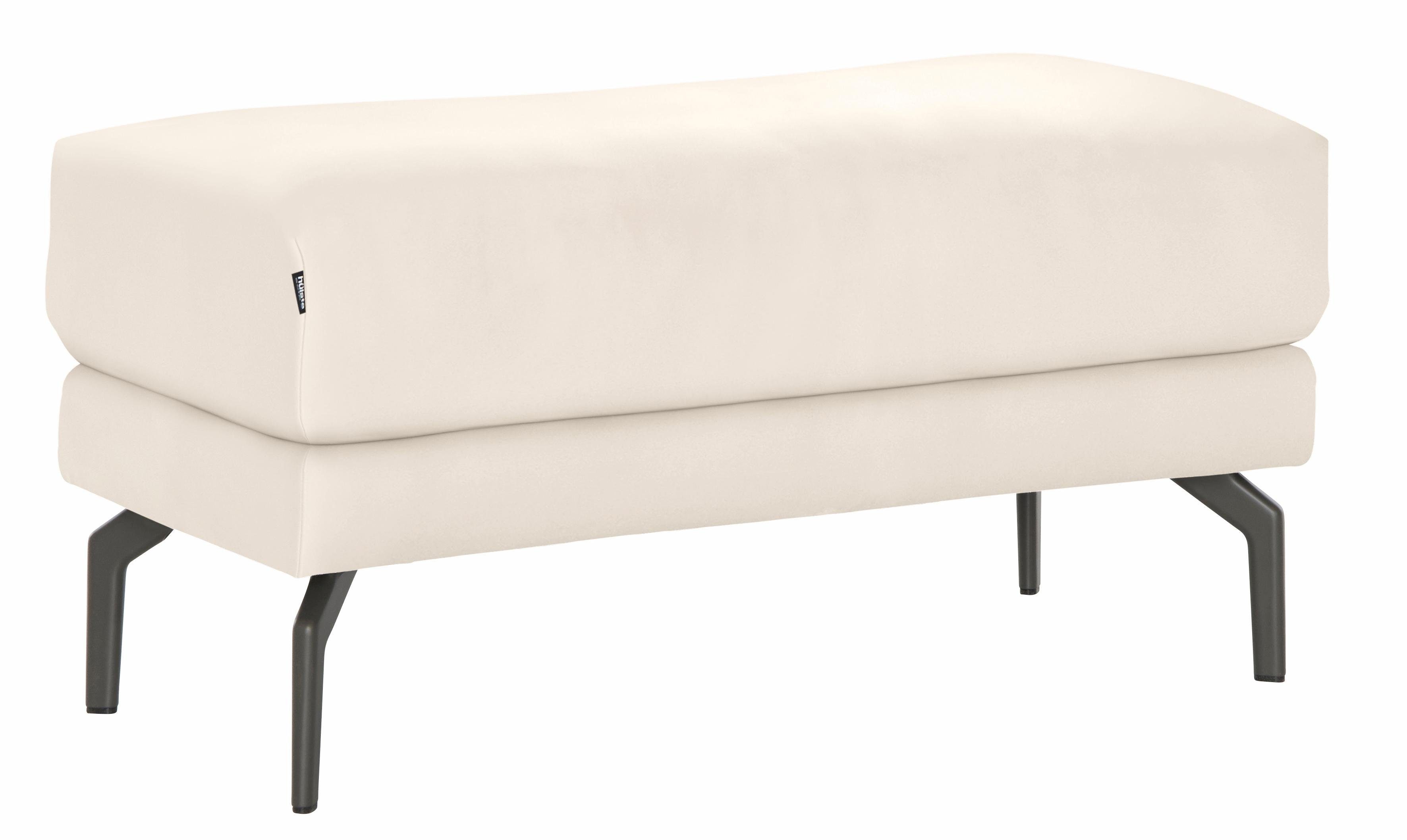 Creation BY ROLF BENZ Hockerbank CR.450, Sitzbank, Alugussfüße in umbragrau