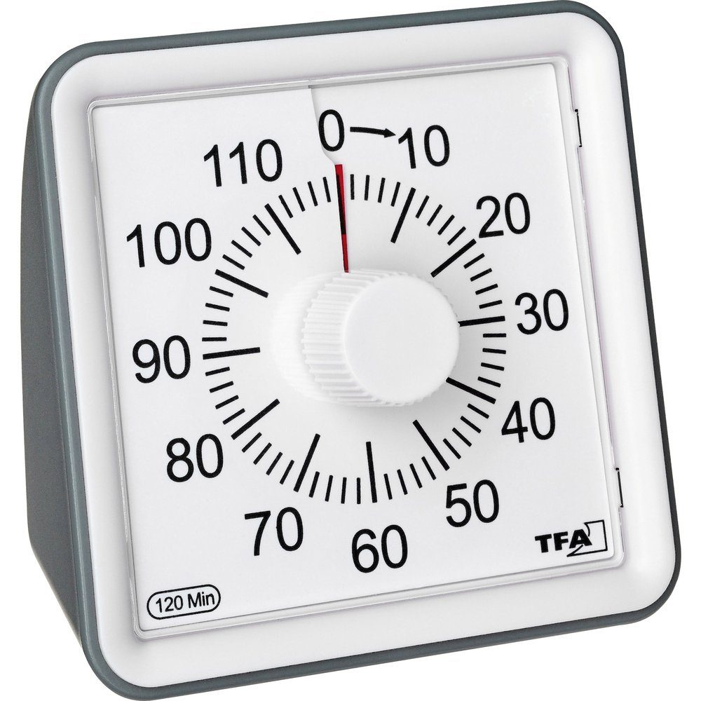 TFA Dostmann Eieruhr TFA Dostmann Timer VISUAL Timer Weiß analog