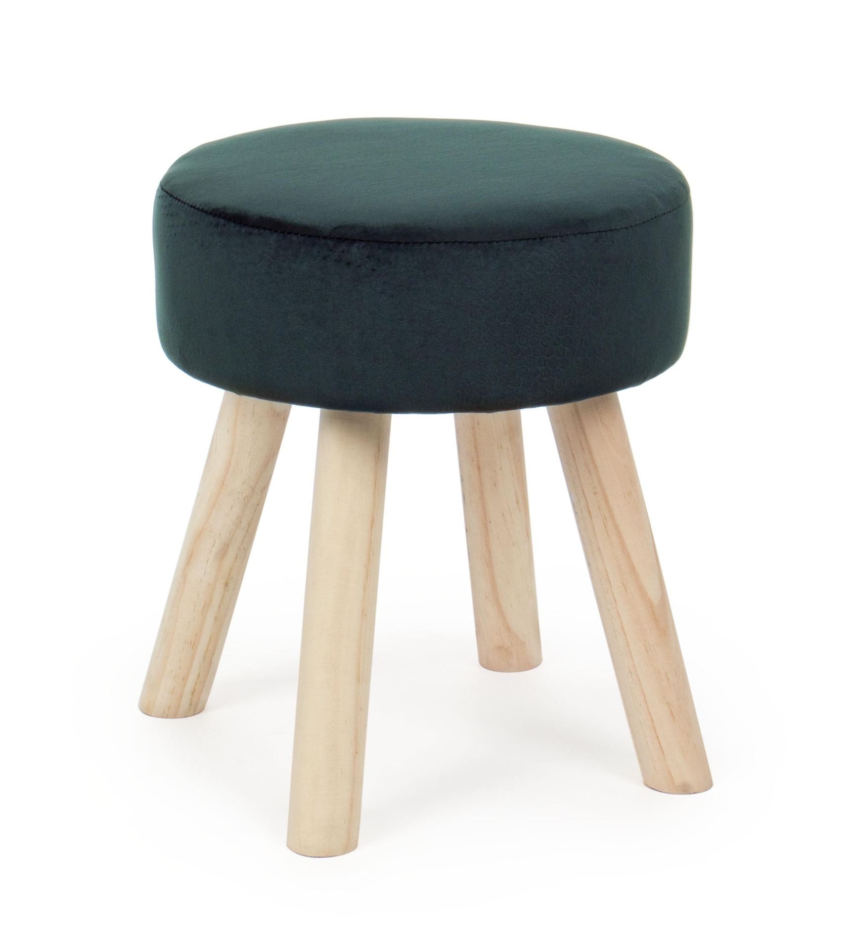 Bizzotto Hocker Adeline in Samt-Optik, Grün günstig online kaufen