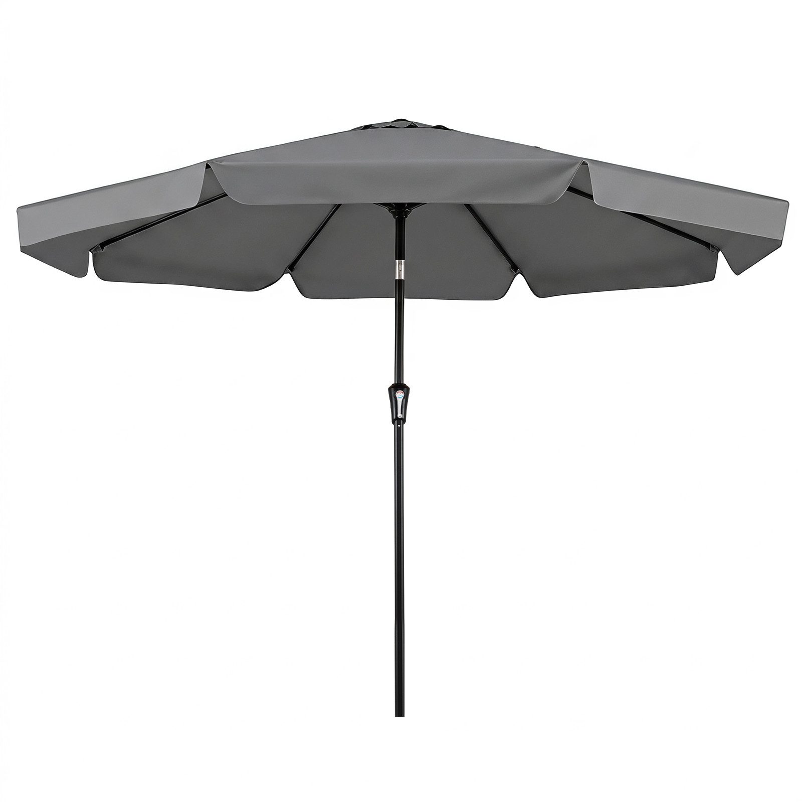 KOMFOTTEU Sonnenschirm, neigbar Gartenschirm mit Kurbel, 300cm
