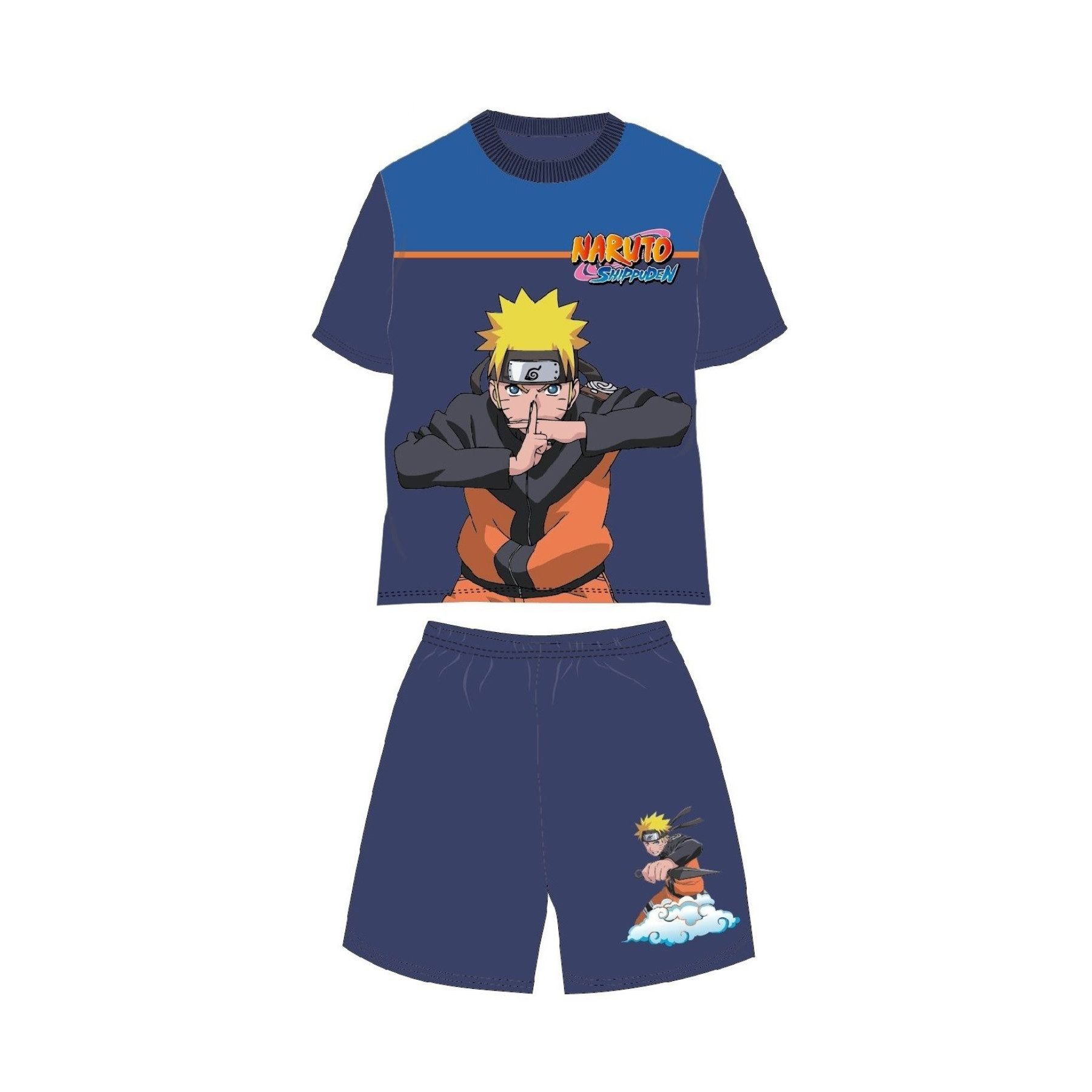 Naruto Pyjama Shortama – Kinderpyjama & Anime Schlafanzug aus 100% Baumwolle