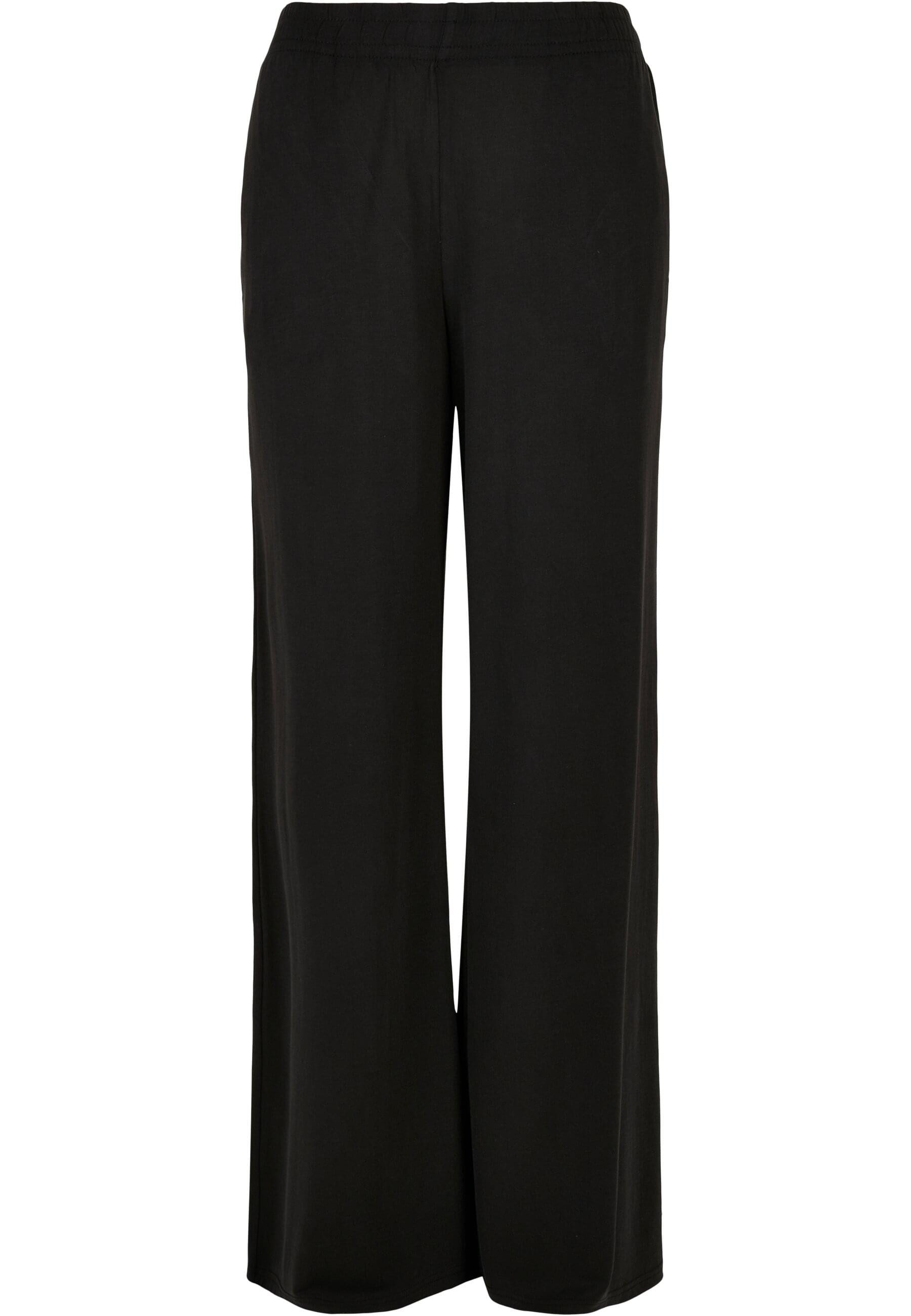URBAN CLASSICS Stoffhose Urban Classics Damen Ladies Modal Wide Leg Pants ( günstig online kaufen