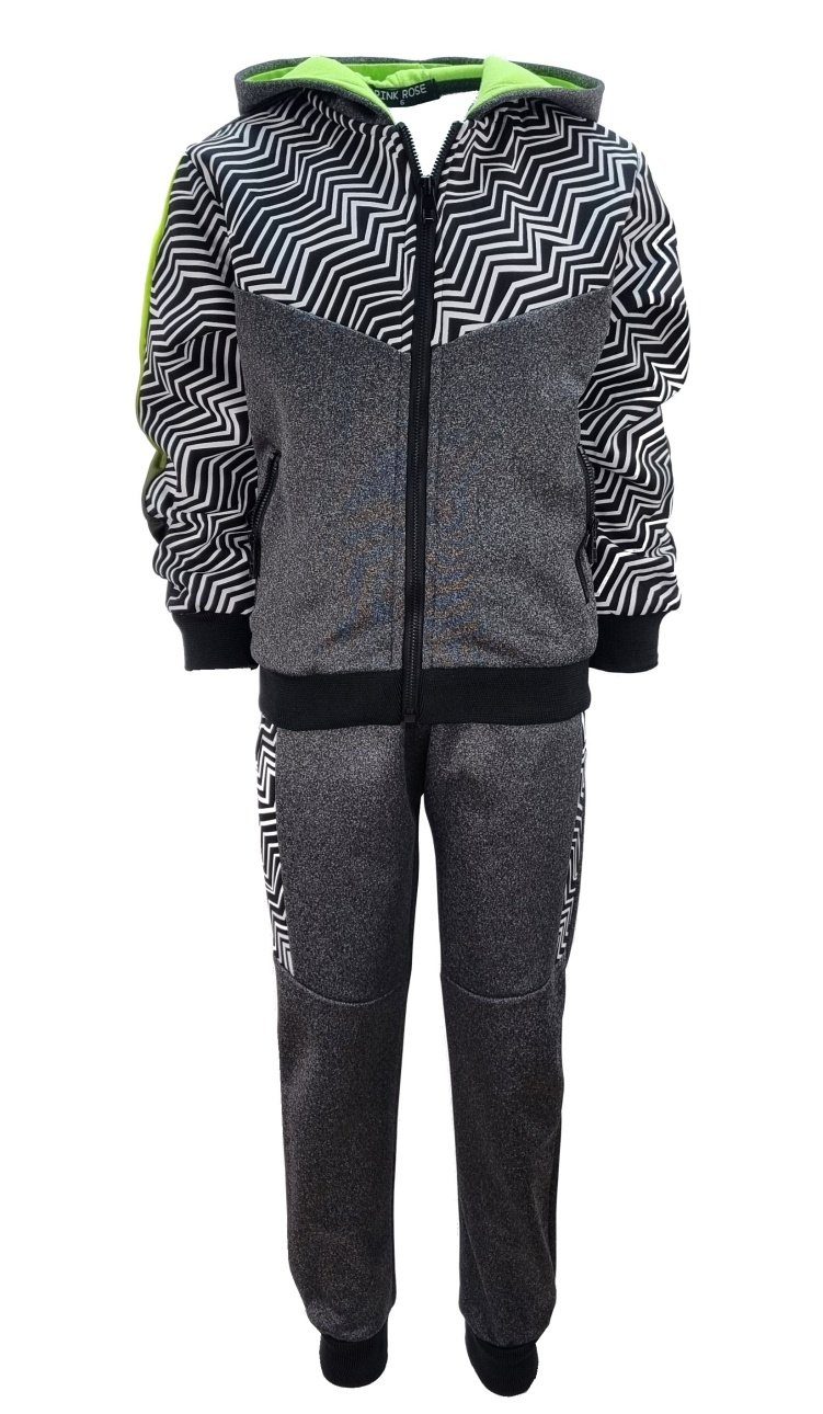 Sweatanzug Jogginganzug Freizeitanzug Jogginganzug Jungen leicht gefüttert, JF868