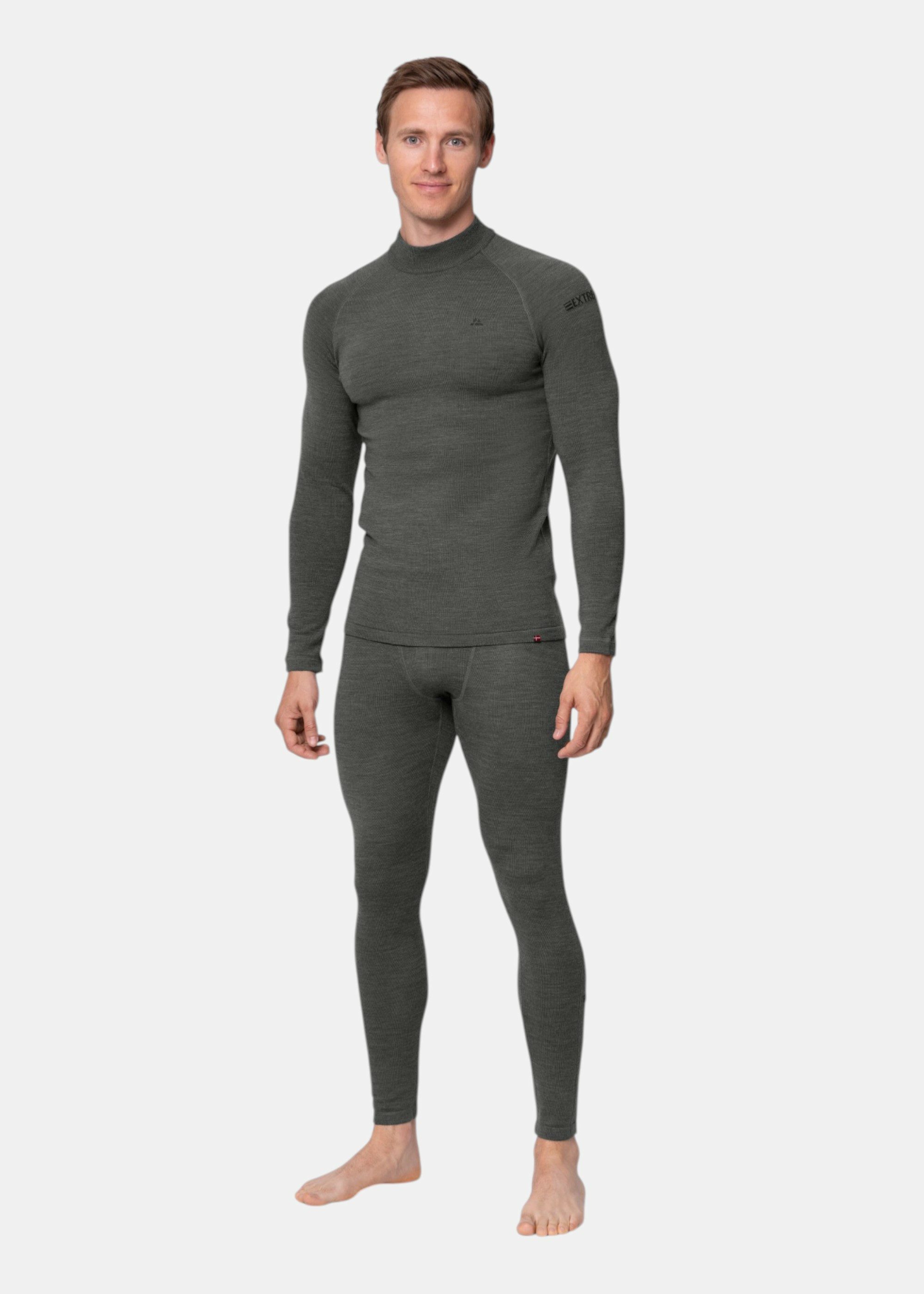 DANISH ENDURANCE Funktionsshirt Extreme Baselayer Merinounterwäsche-Set, Langarm Shirt & Hose, ohne kratzendes Etikett
