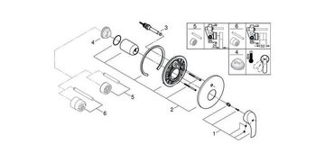 Grohe Badarmatur Einhand-Wannenbatterie EUROSMART Fertigmontageset für 35501 chrom