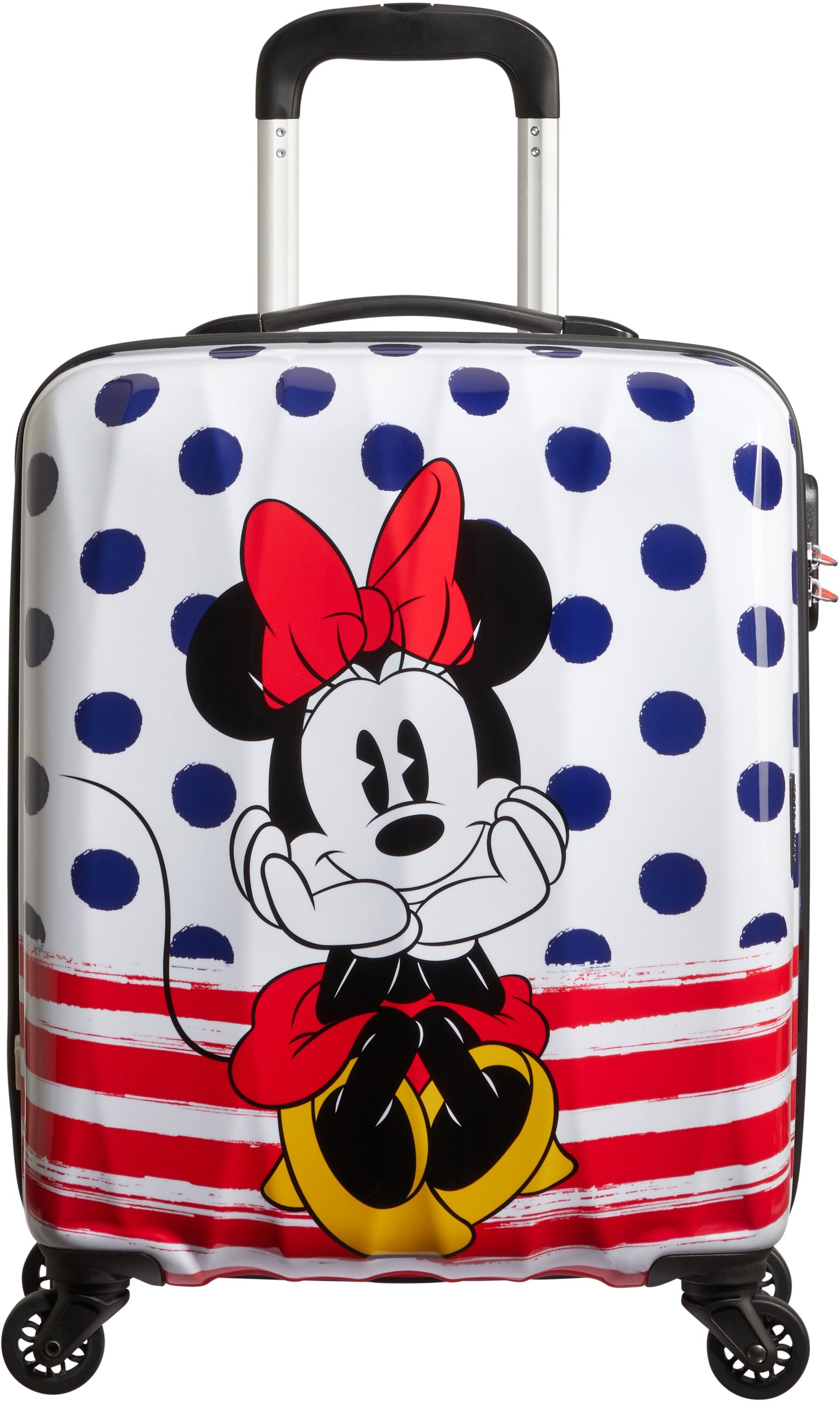 American Tourister® Hartschalen-Trolley 4 Rollen Minnie cm, Disney minnie-blue-dots Dots, Blue Legends, 55