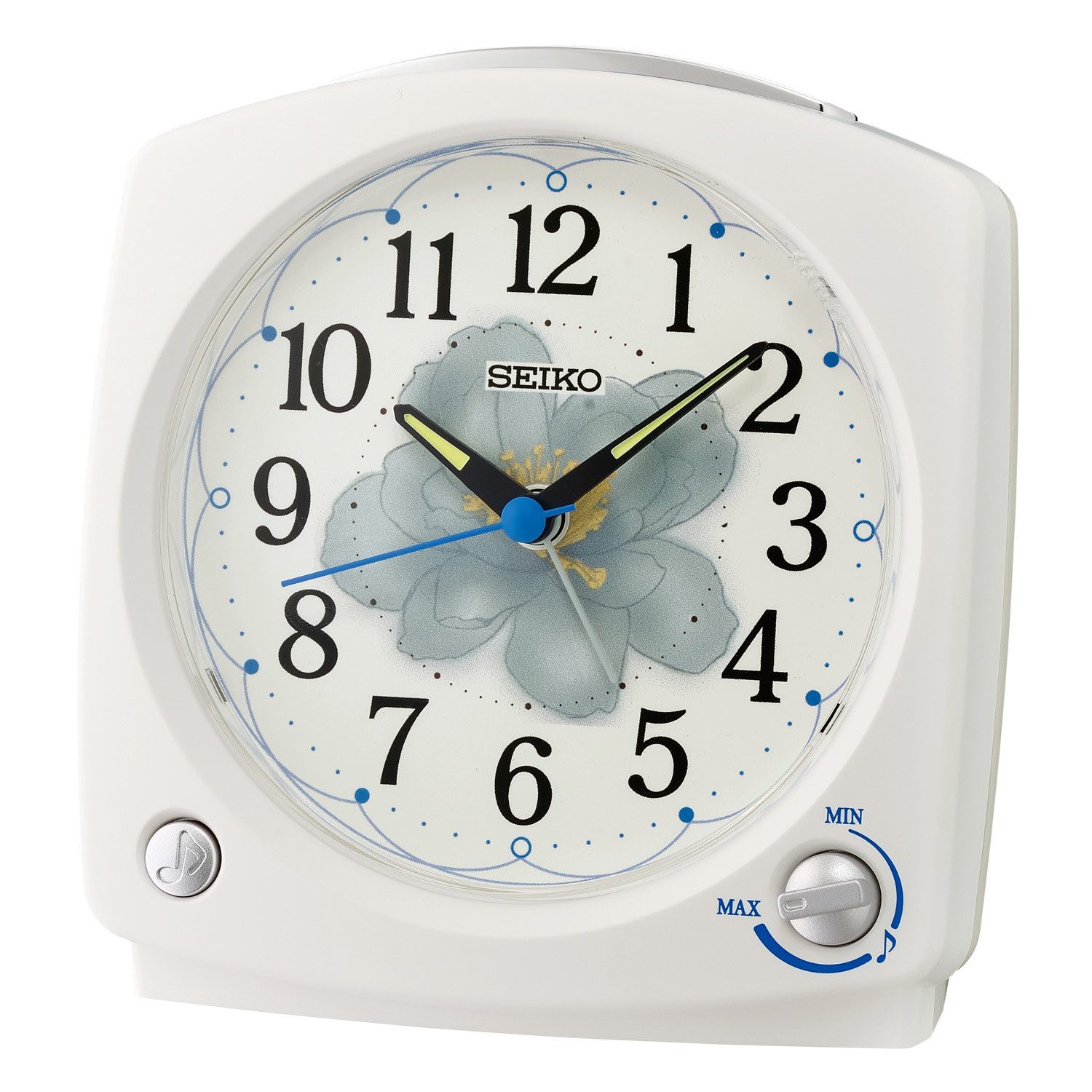 Seiko Quarzwecker mit Vogelstimmen Weiß günstig online kaufen