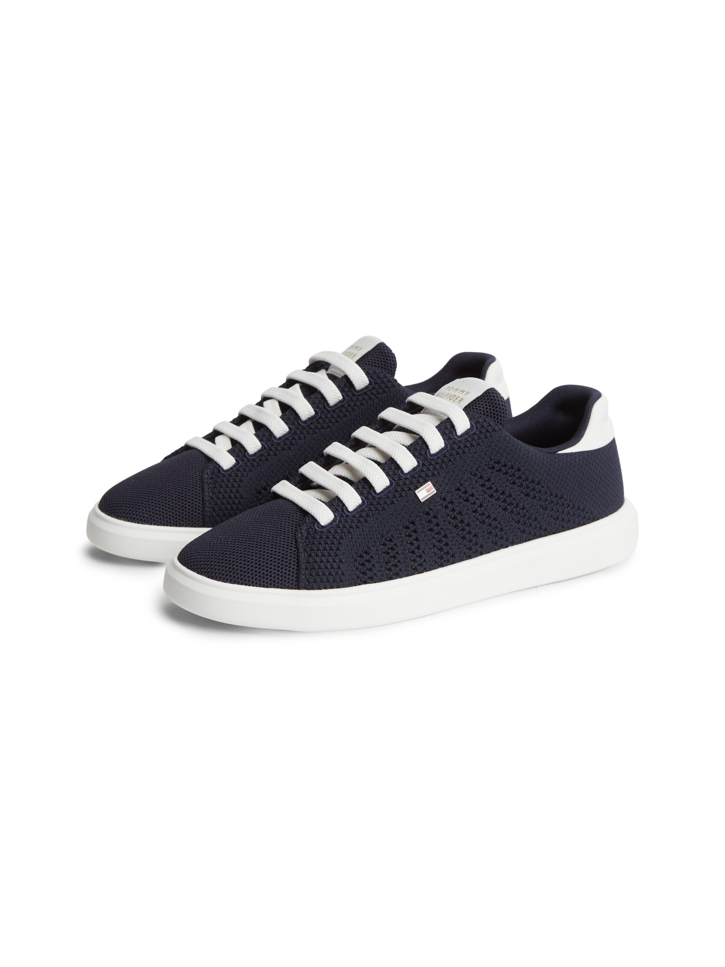 Tommy Hilfiger TH ICON LIGHT KNIT SNEAKER Sneaker Freizeitschuh, Halbschuh, Schnürschuh in sommerlicher Strick-Optik