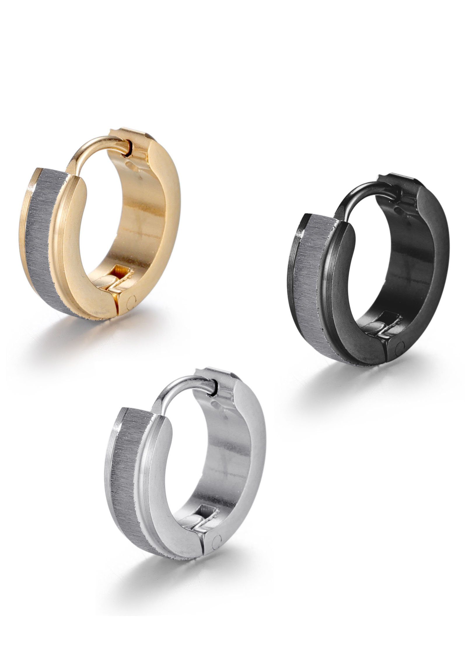 Firetti Creolen-Set Multipack Schmuck Geschenk Ohrschmuck Creolenset (Set, 3-tlg)