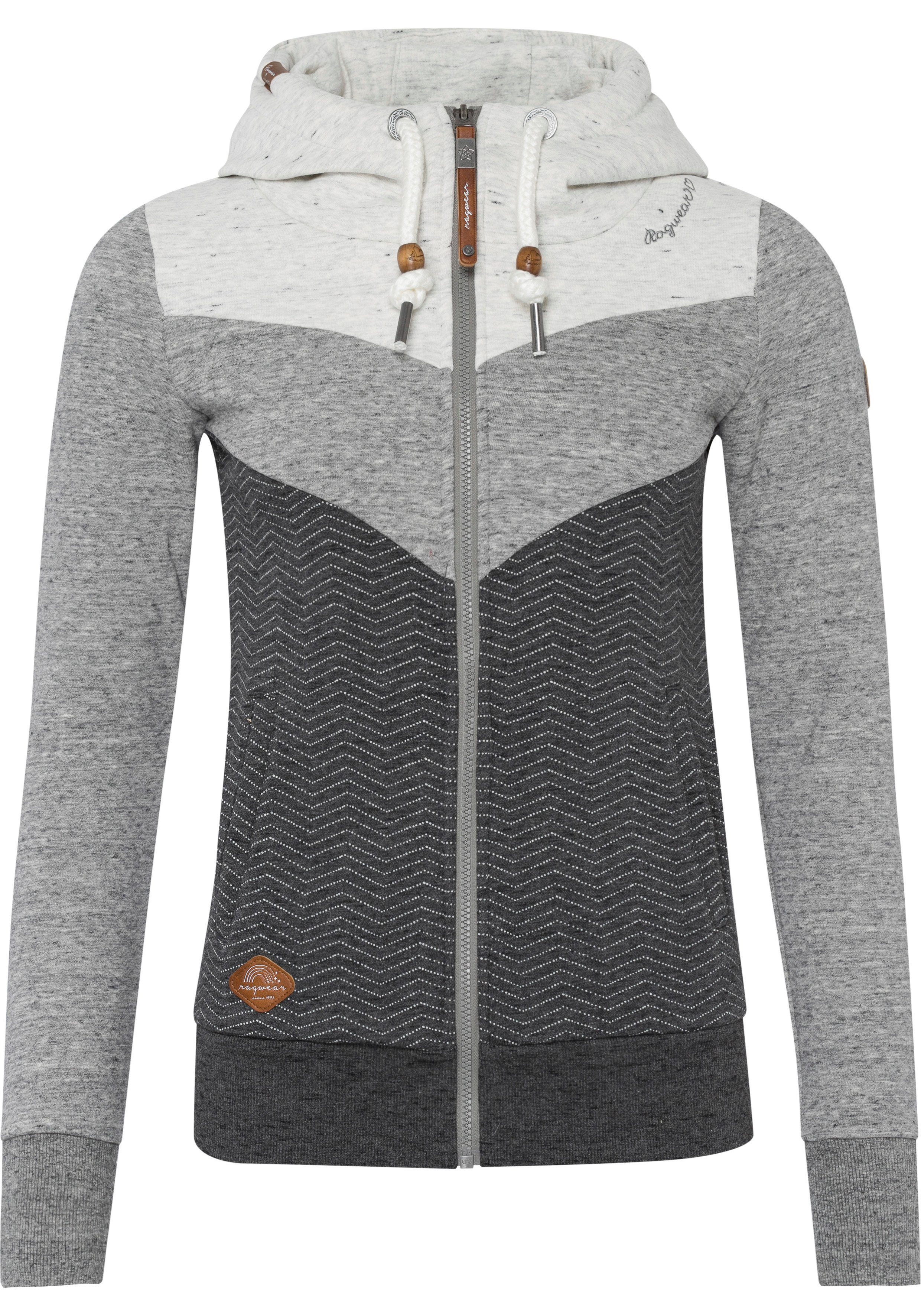 Ragwear Sweatjacke TREGA ZIP O im Colorblocking-Design – Bild 4 von 5